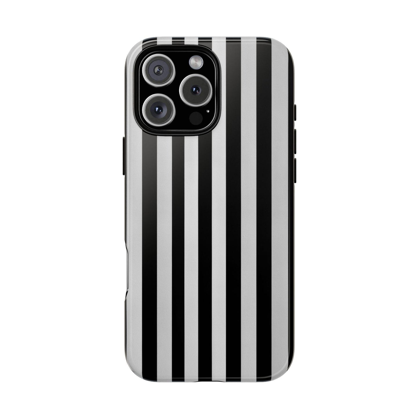 Black White Vertical Stripes