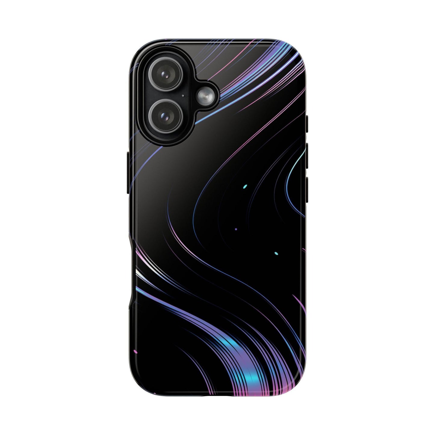 Sleek Iridescent Wave Black