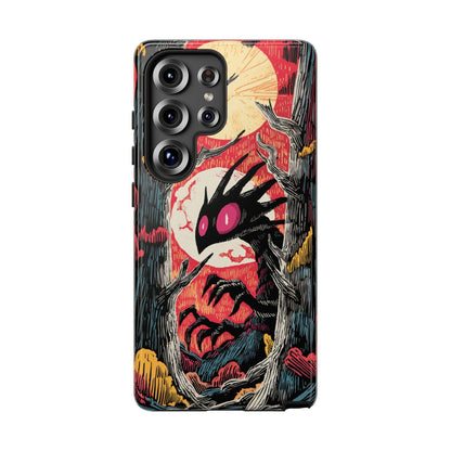 Chupacabra Red Abstract Forest