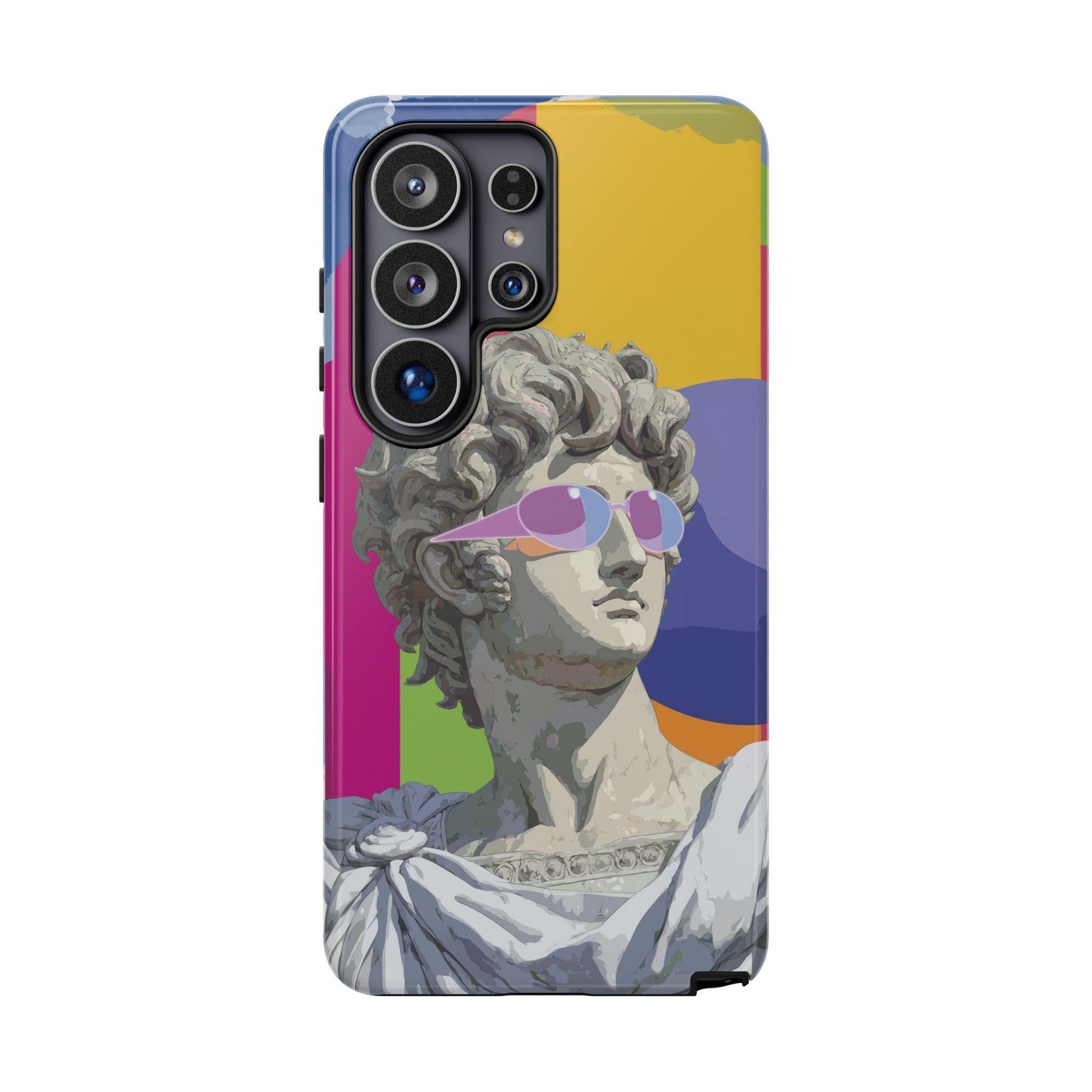 Surreal Marble Statue Neon Sunglasses