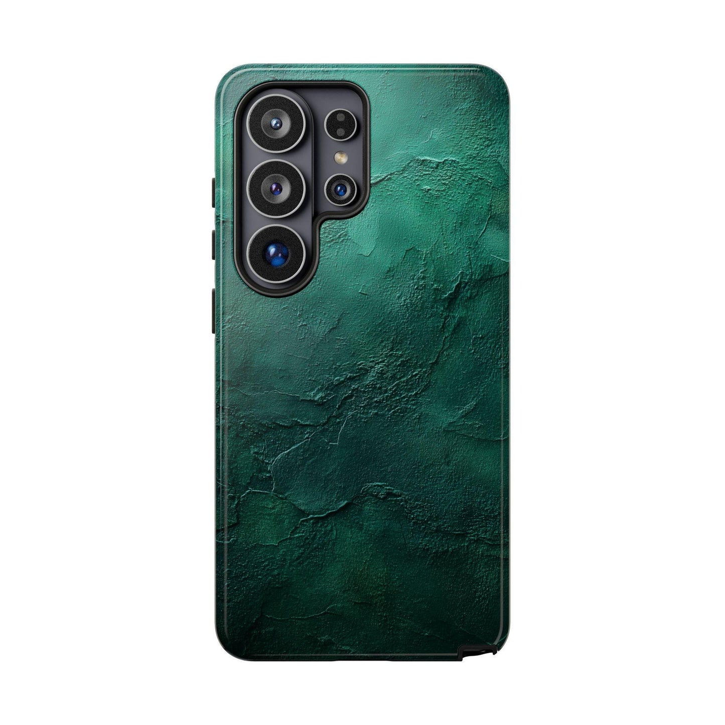a collection of phone cases for various smartphone models, including an iPhone, Samsung Galaxy, and Google Pixel.