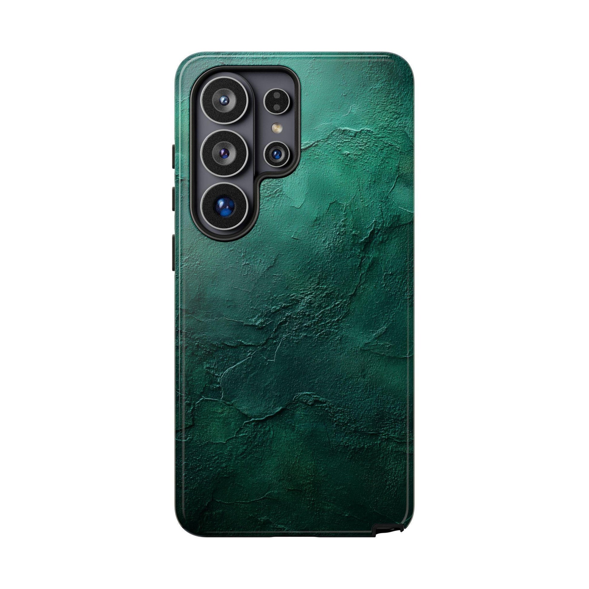 a collection of phone cases for various smartphone models, including an iPhone, Samsung Galaxy, and Google Pixel.