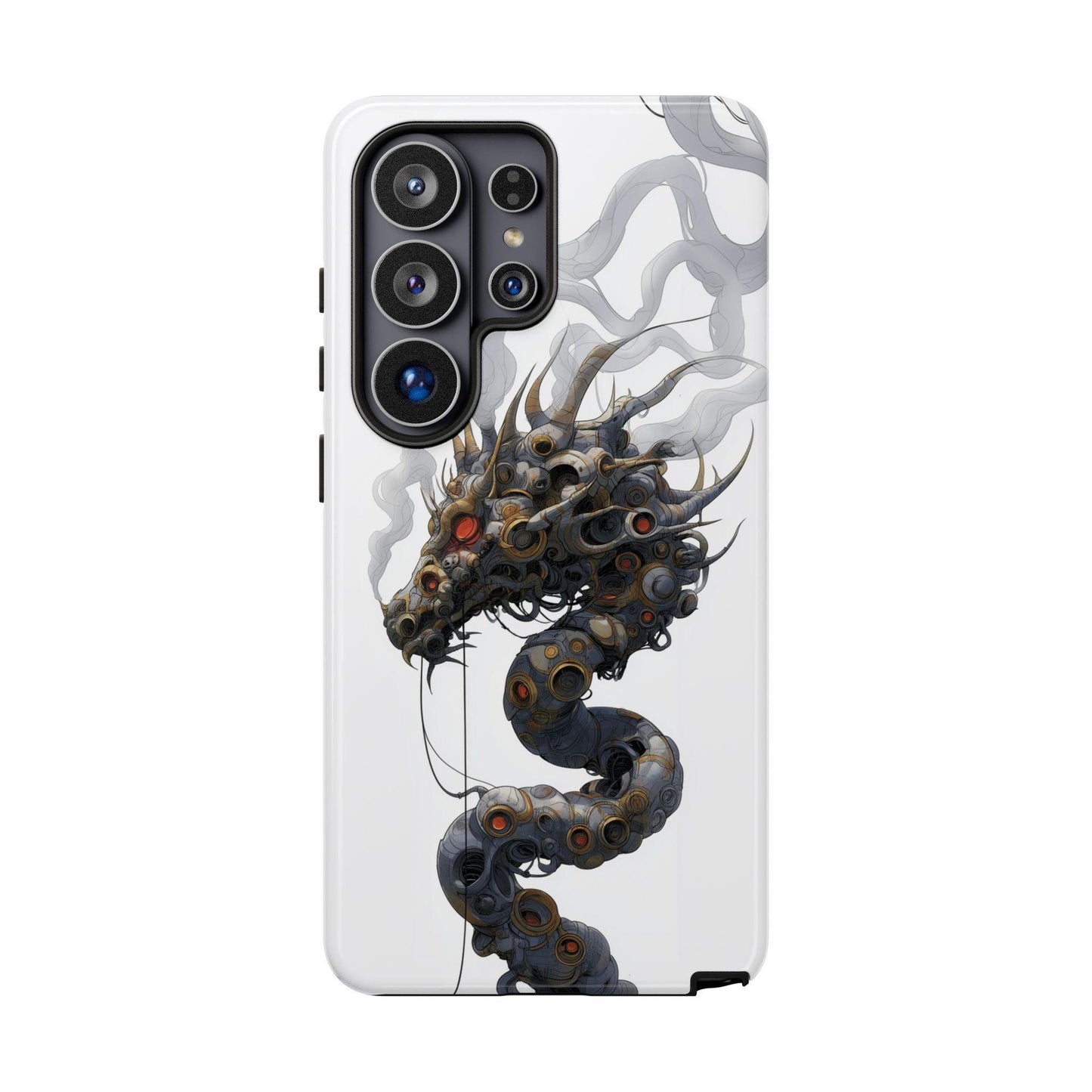 Mechanical Dragon Gears Smoke Artwork