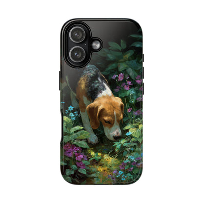 Beagle Dog Flower Garden