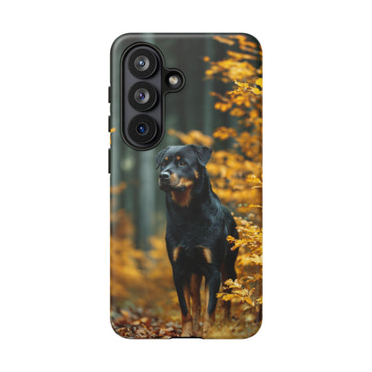 Autumn Forest Rottweiler Dog