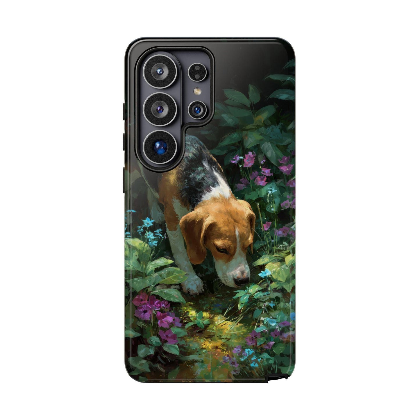 Beagle Dog Flower Garden