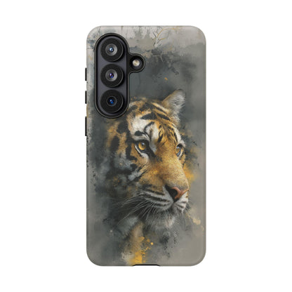Tiger Watercolor Gray