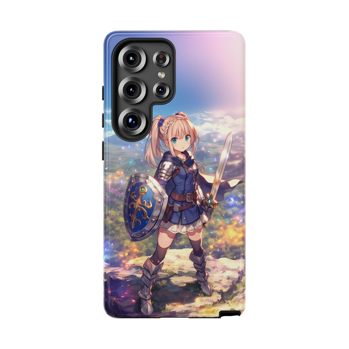Anime Girl Warrior Sword Shield