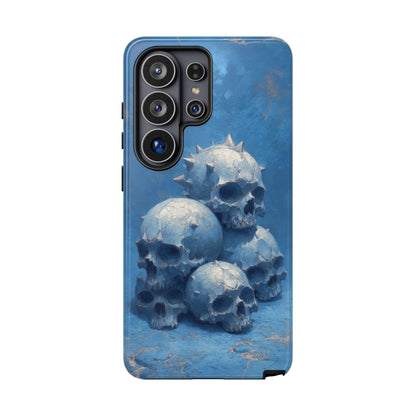 Skull Blue Spikey Gothic