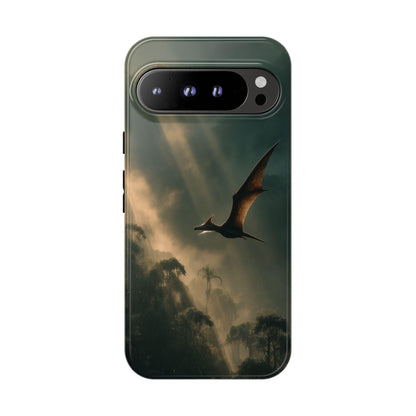 Pterodactyl Gliding Mist Jungle Dinosaur