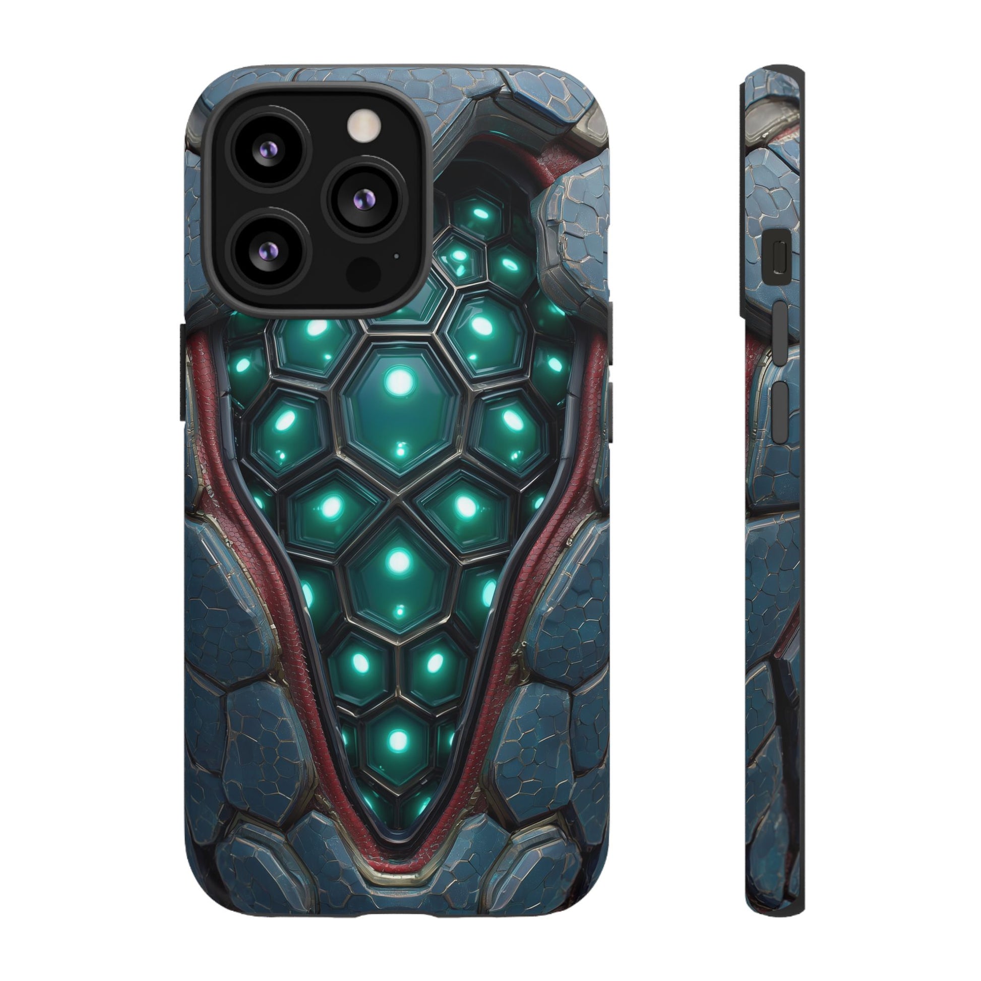 Alien Tech Hex Teal Gray Armor