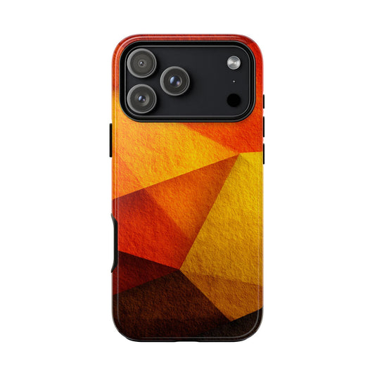 Orange Geometric Amber Sunset