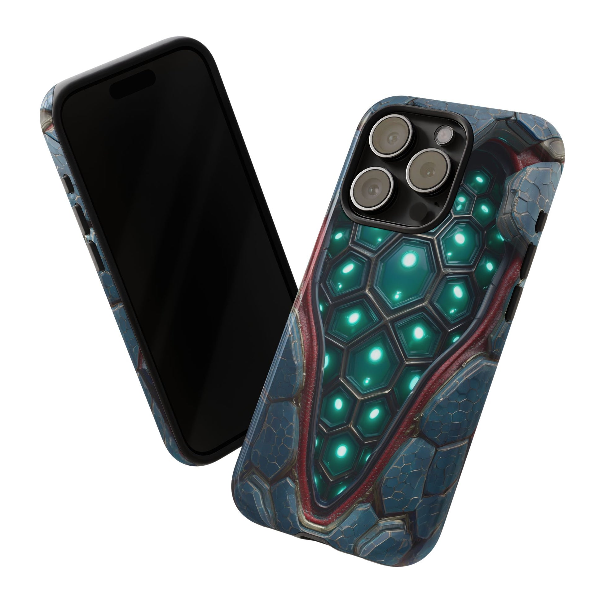 Alien Tech Hex Teal Gray Armor