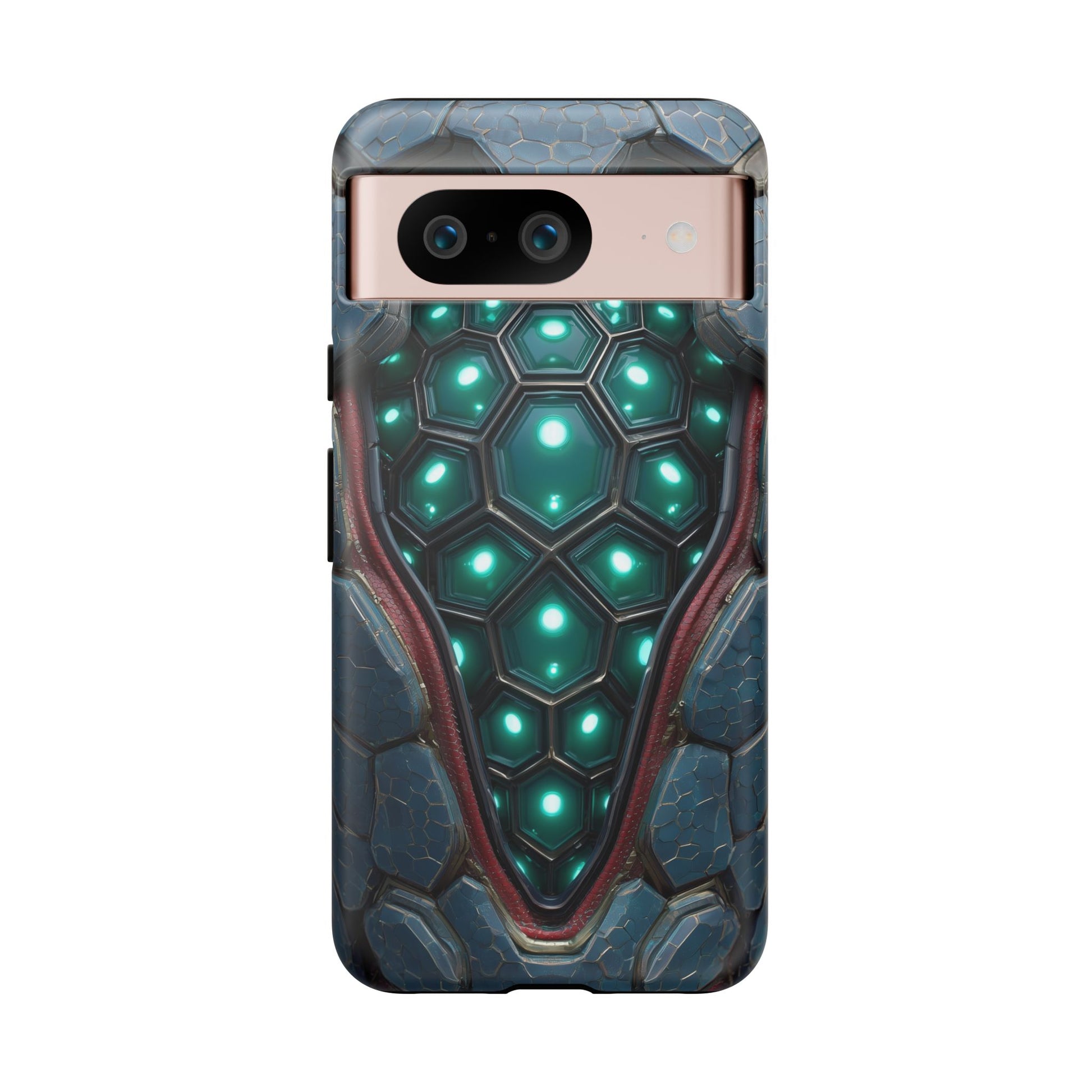 Alien Tech Hex Teal Gray Armor
