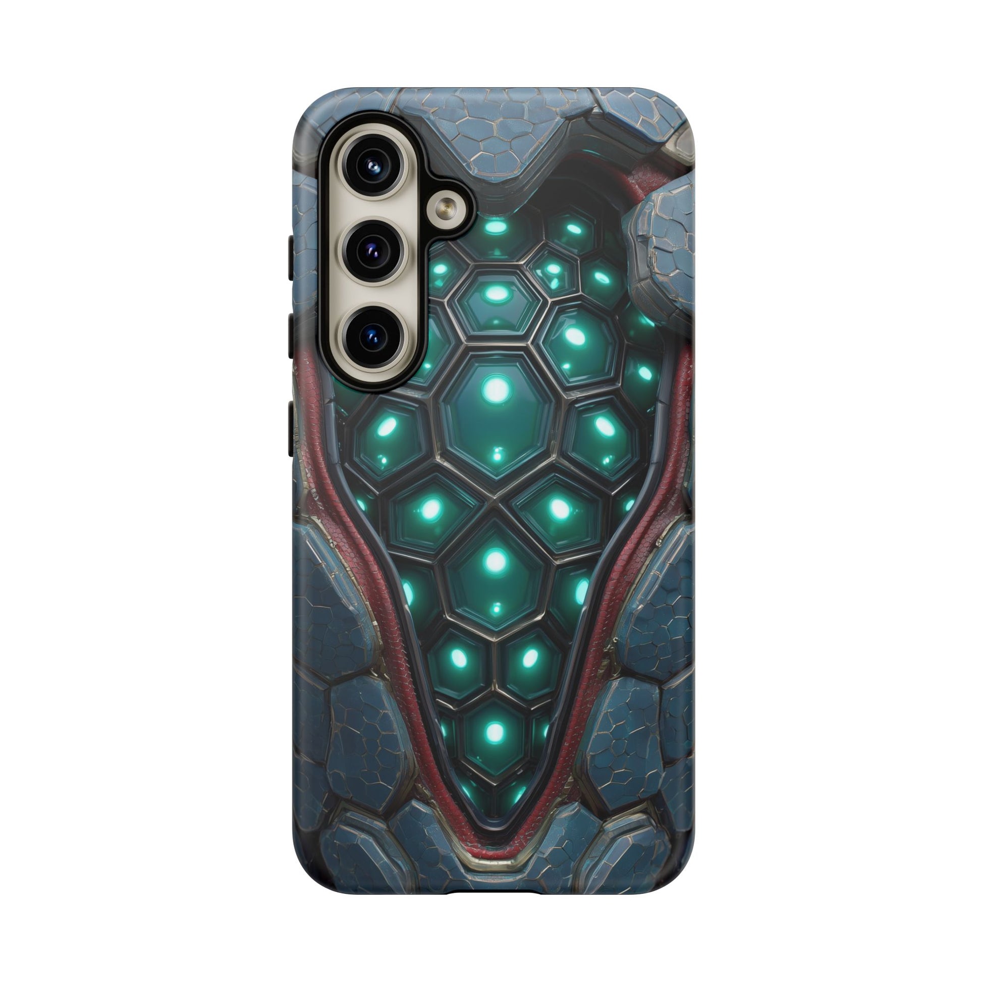 Alien Tech Hex Teal Gray Armor