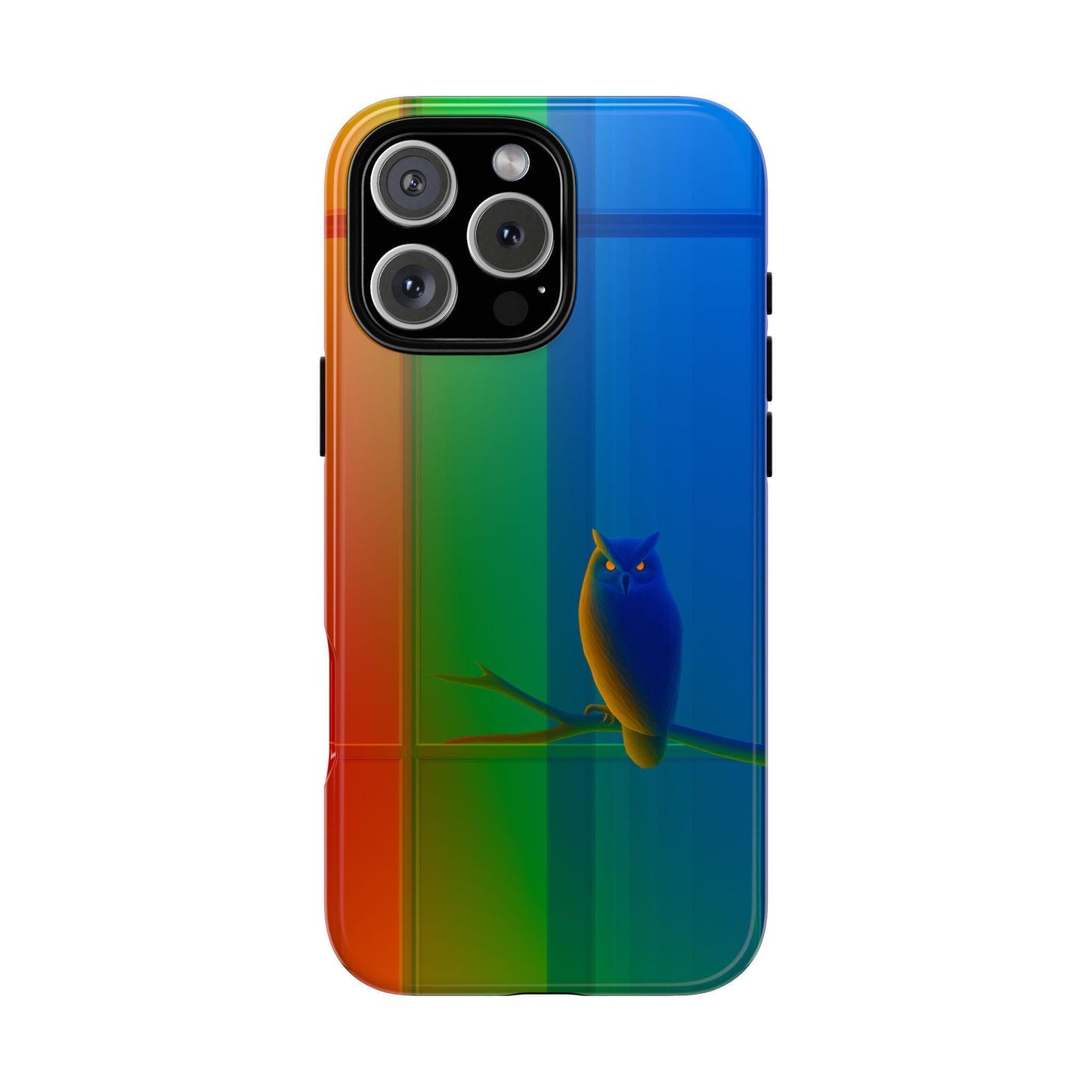 Owl Colorful Geometric Panels