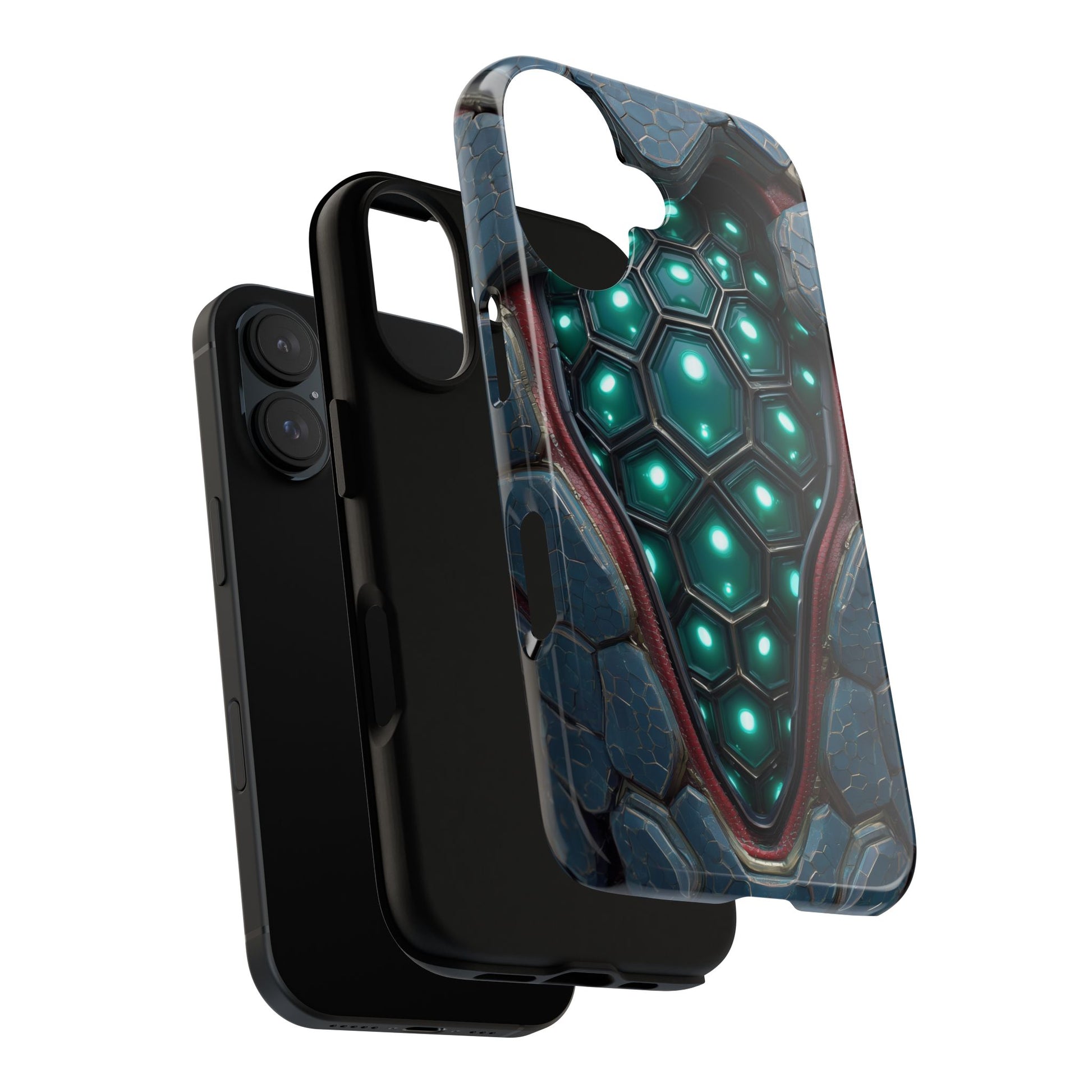 Alien Tech Hex Teal Gray Armor
