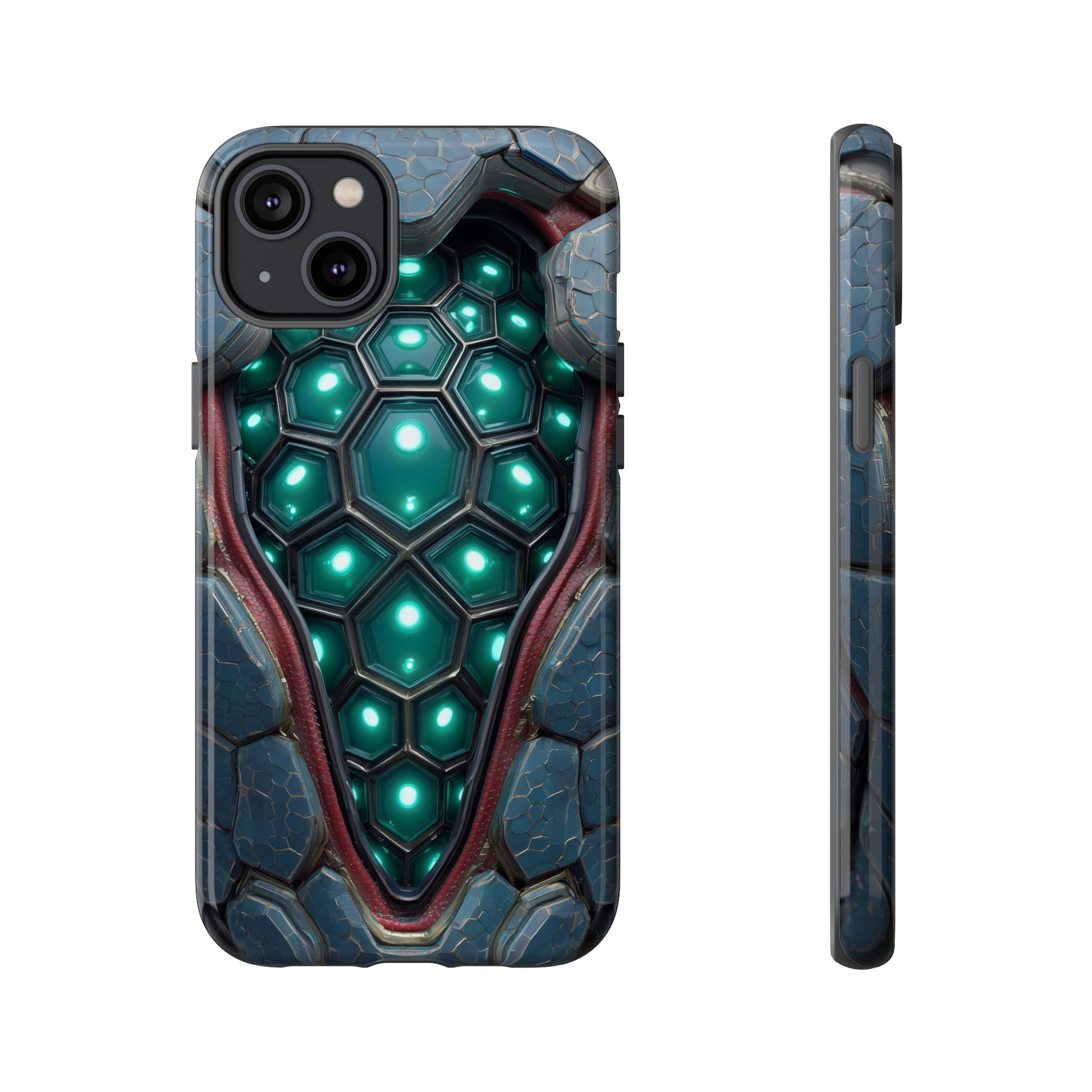 Alien Tech Hex Teal Gray Armor