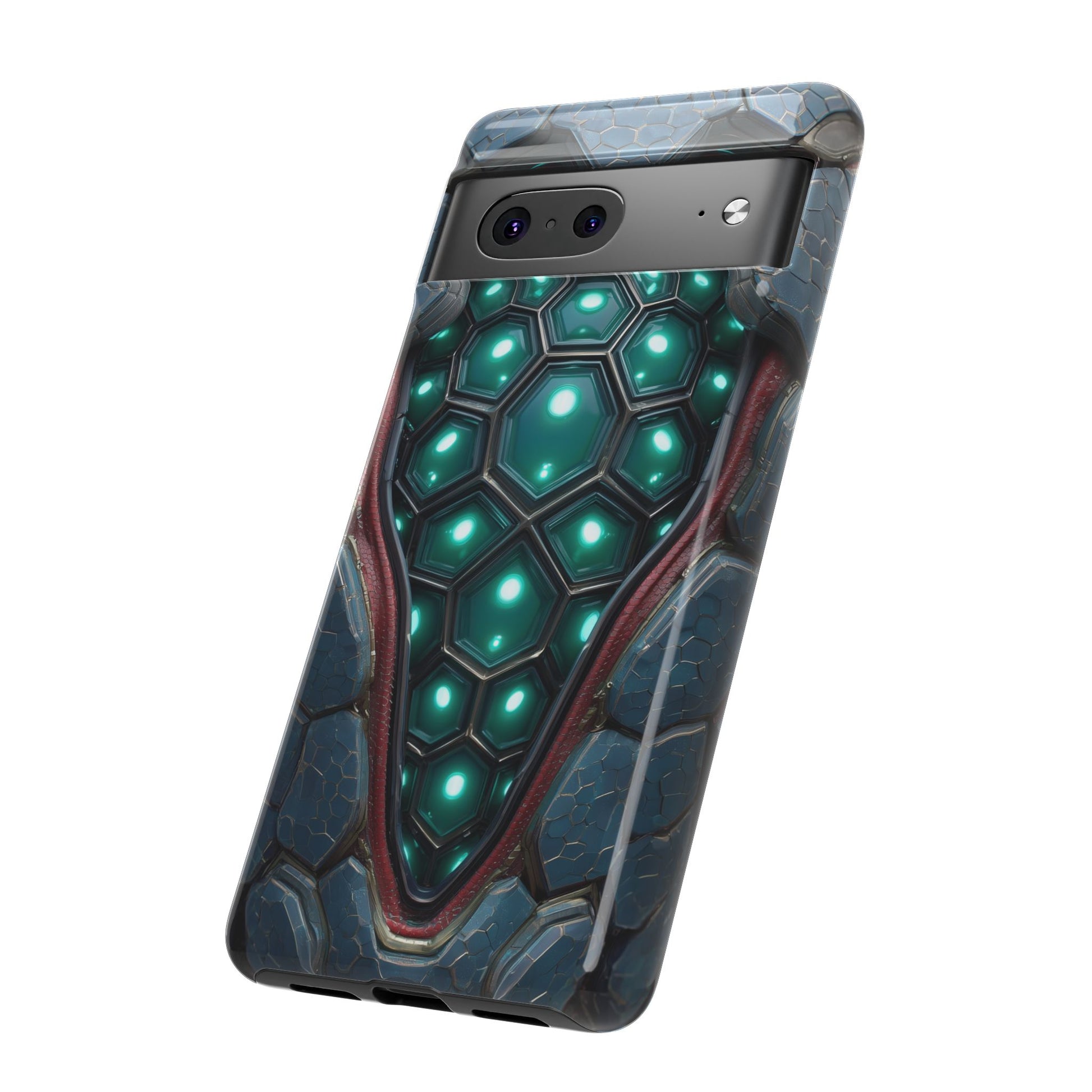 Alien Tech Hex Teal Gray Armor