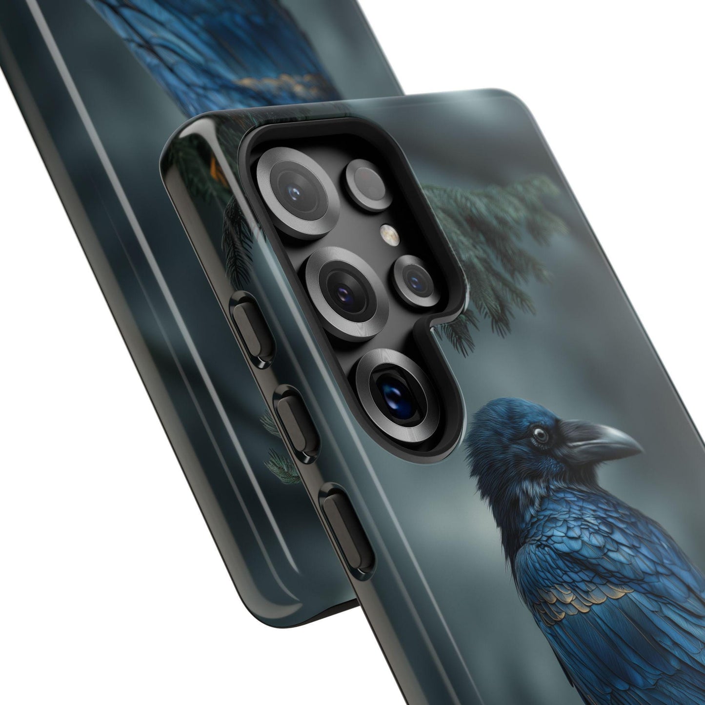 Raven Blue Black Feathers Bird