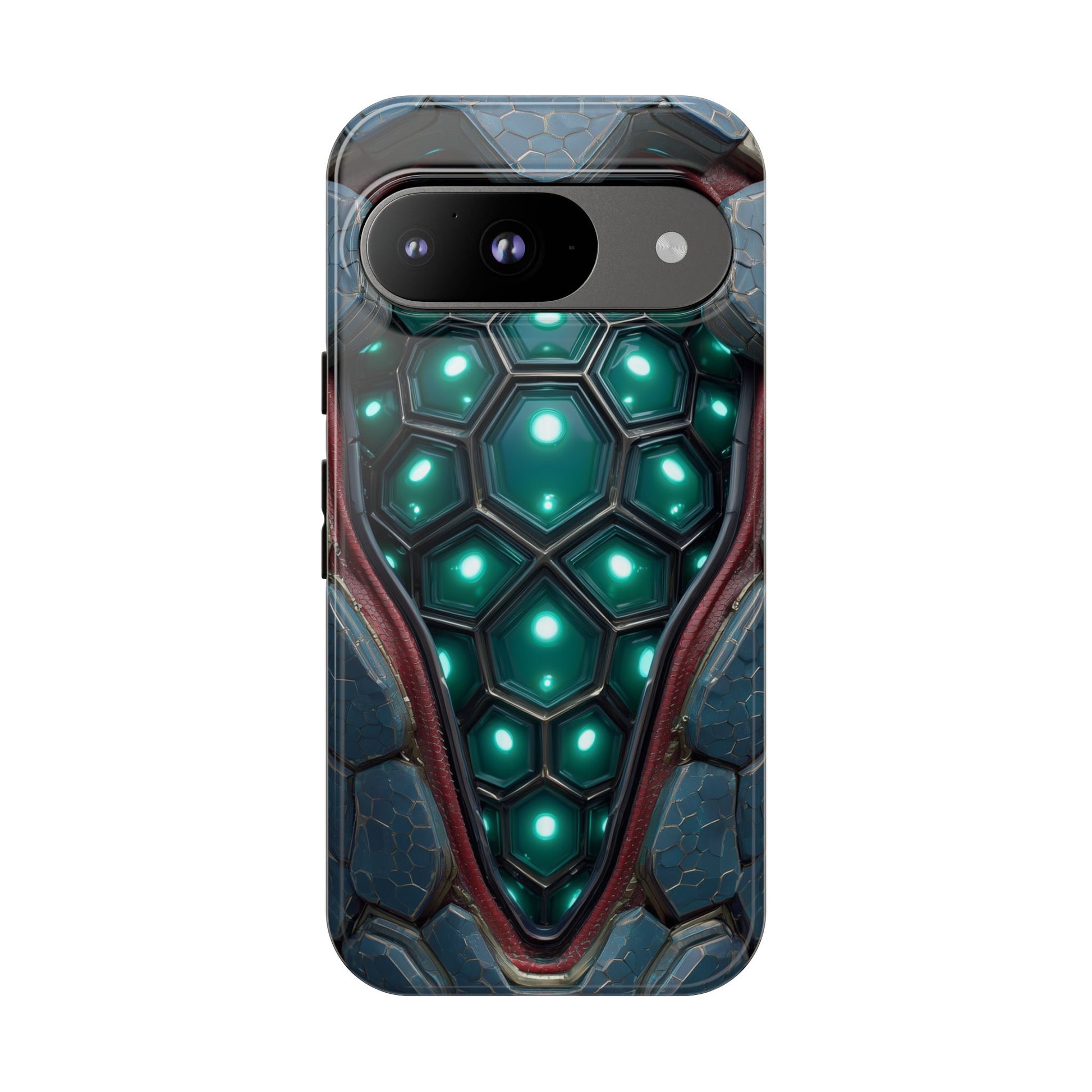 Alien Tech Hex Teal Gray Armor
