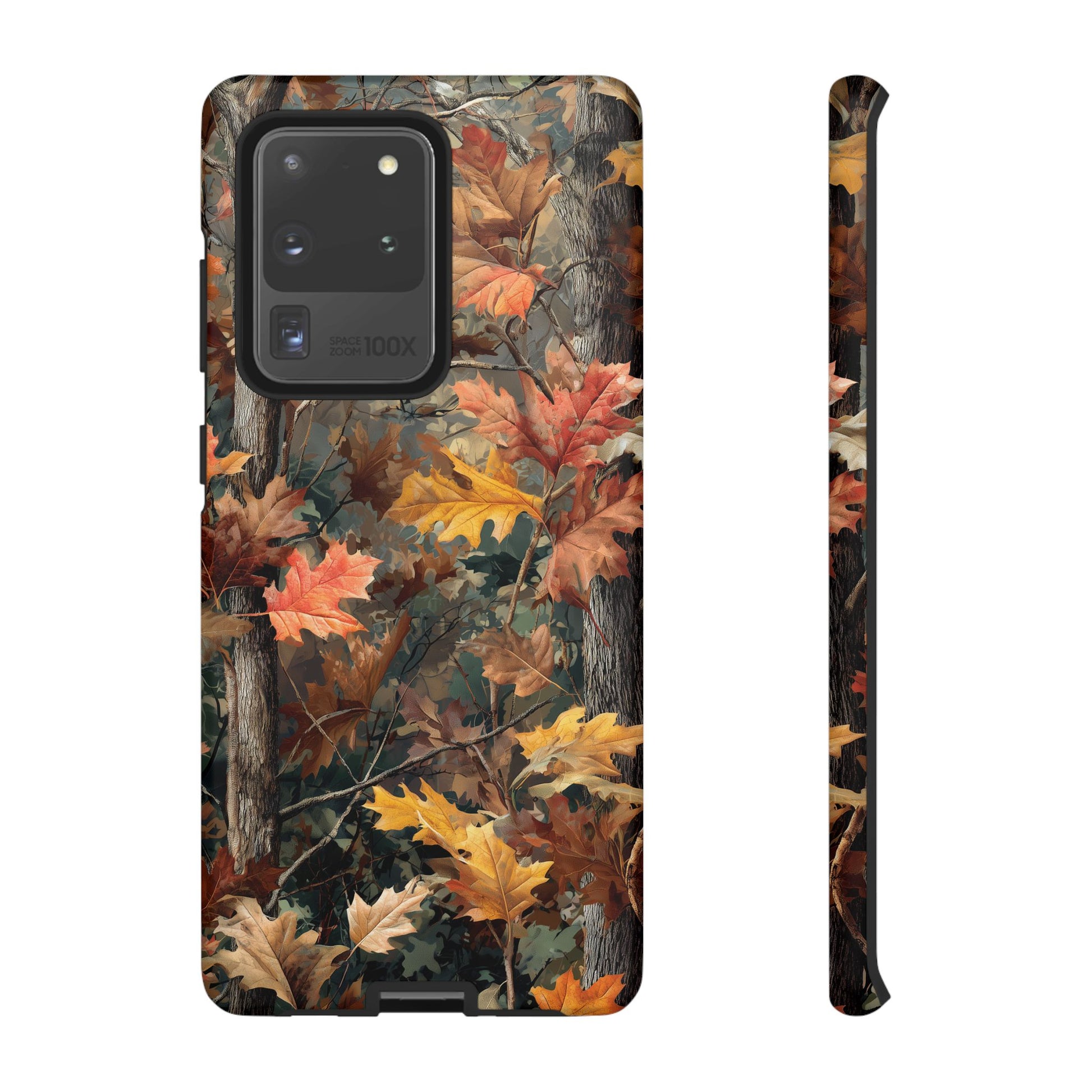 Autumn Forest Camouflage Orange Brown Leaves
