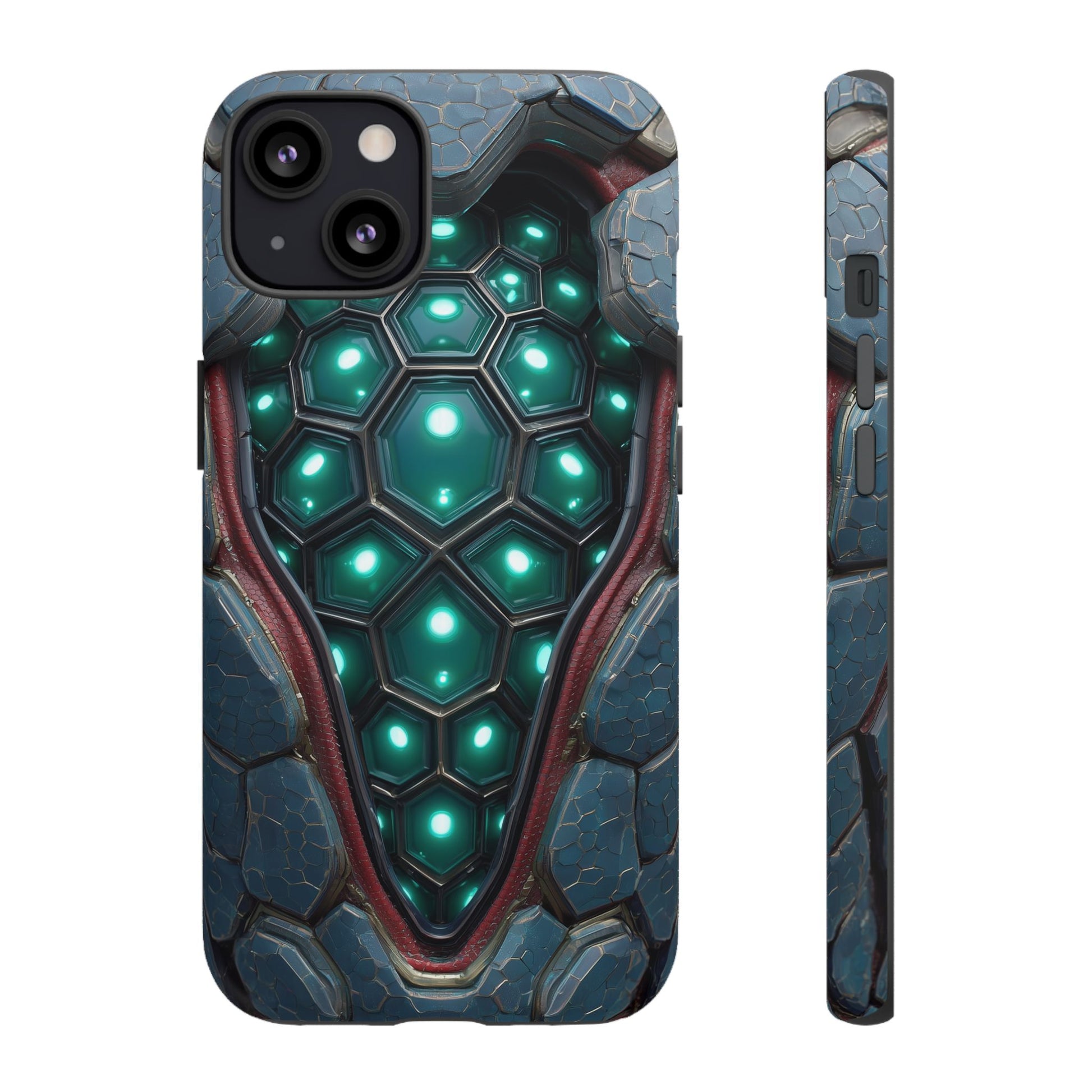 Alien Tech Hex Teal Gray Armor