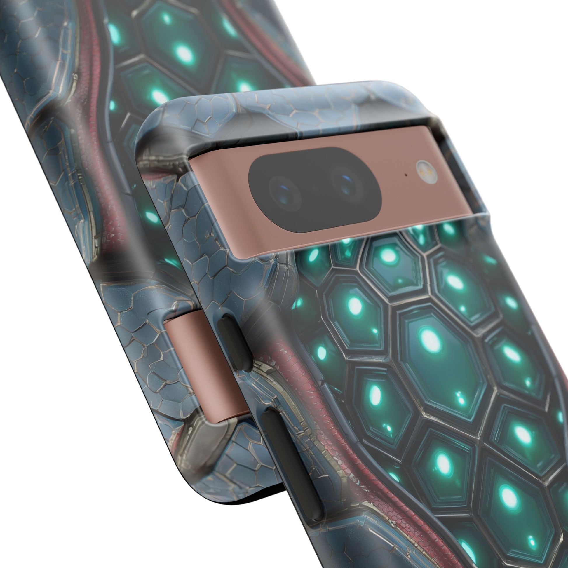 Alien Tech Hex Teal Gray Armor