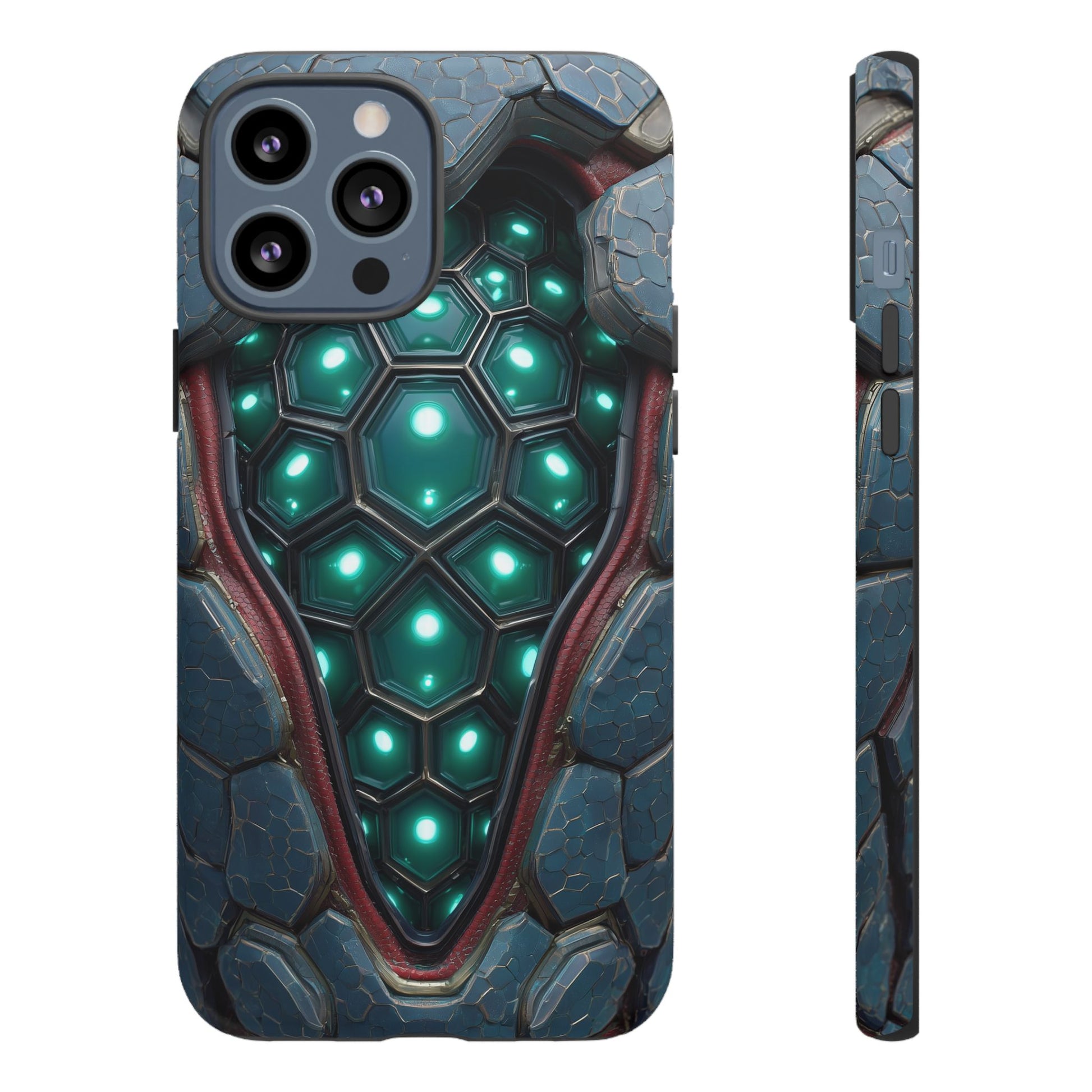 Alien Tech Hex Teal Gray Armor