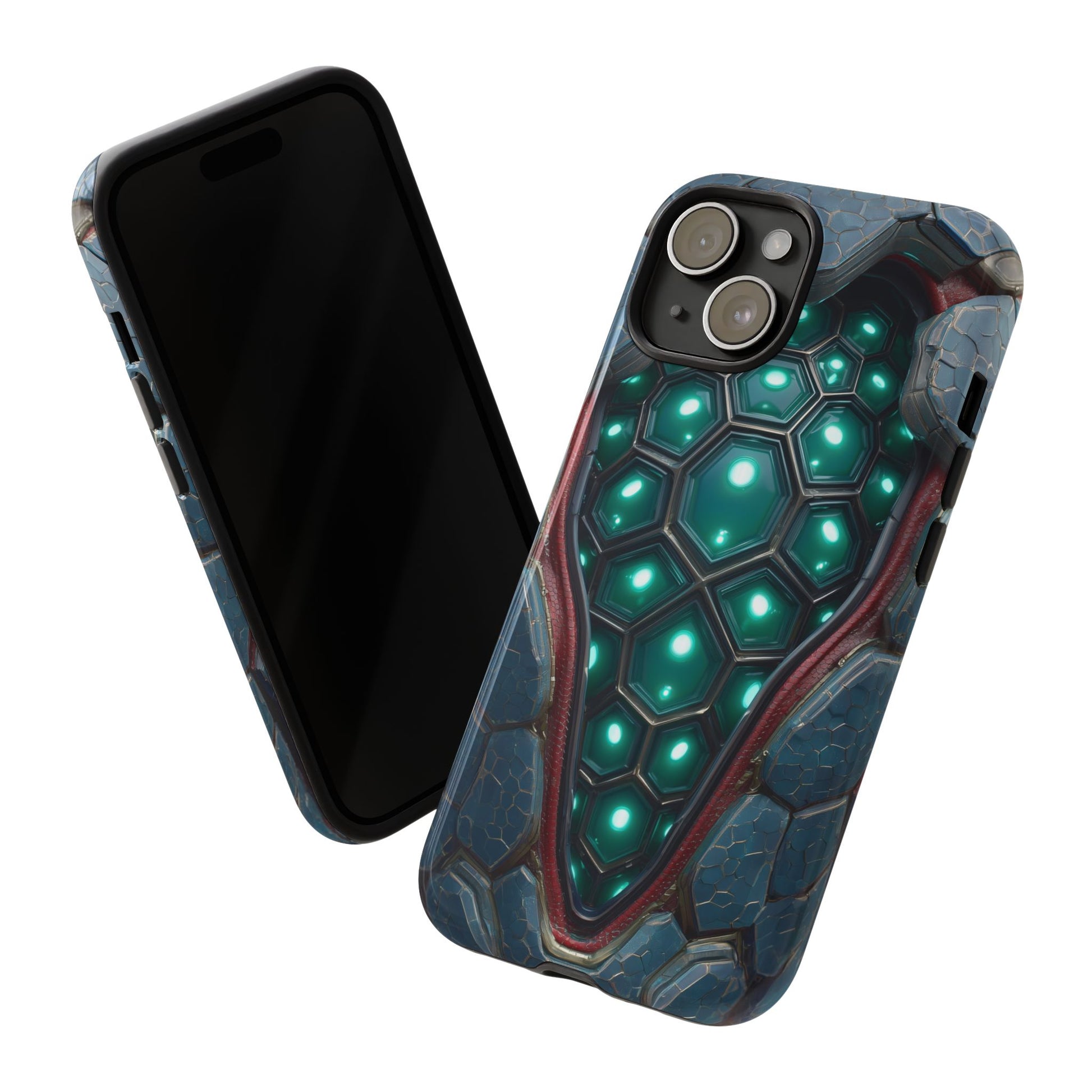 Alien Tech Hex Teal Gray Armor