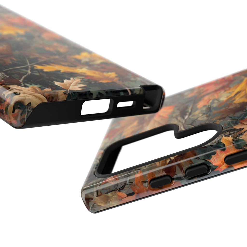 Autumn Forest Camouflage Orange Brown Leaves
