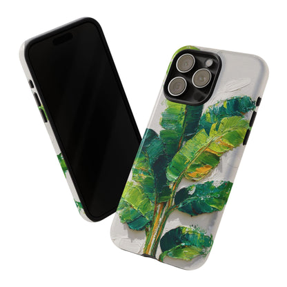 Tropical Banana Leaves Impasto Jungle