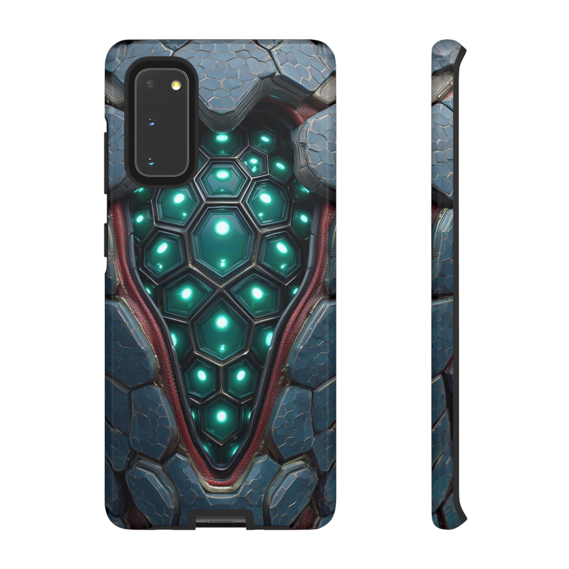 Alien Tech Hex Teal Gray Armor