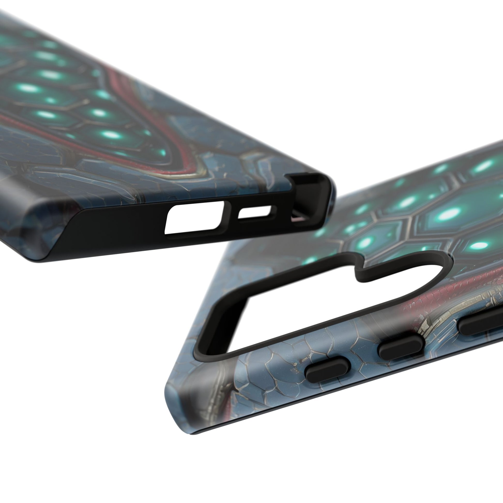 Alien Tech Hex Teal Gray Armor