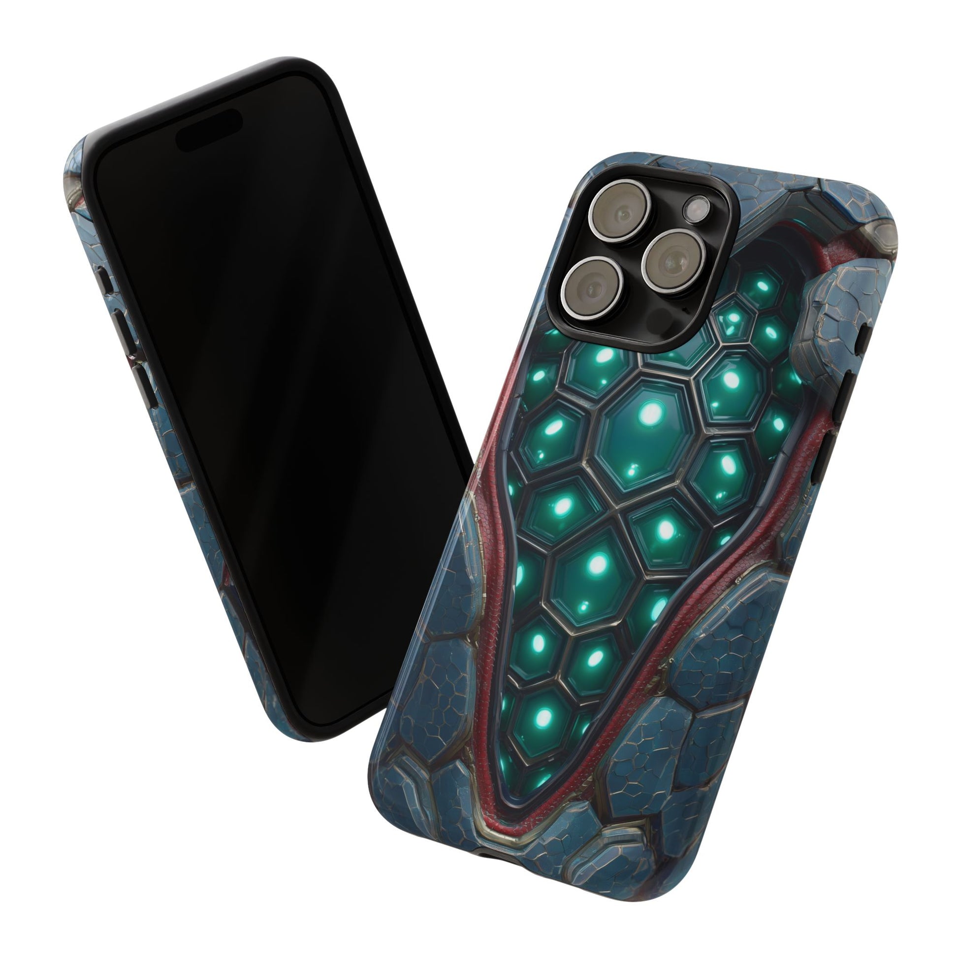 Alien Tech Hex Teal Gray Armor