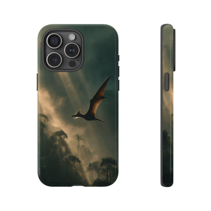 Pterodactyl Gliding Mist Jungle Dinosaur