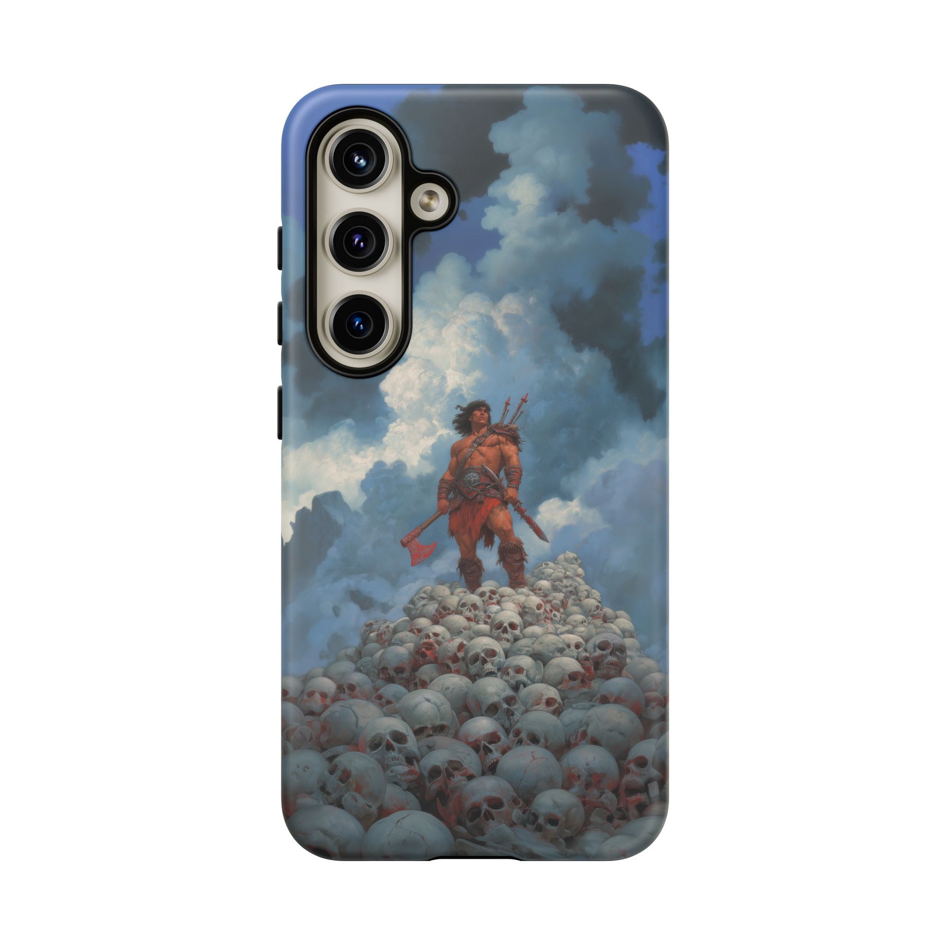 Barbarian Warrior Mountain of Skulls