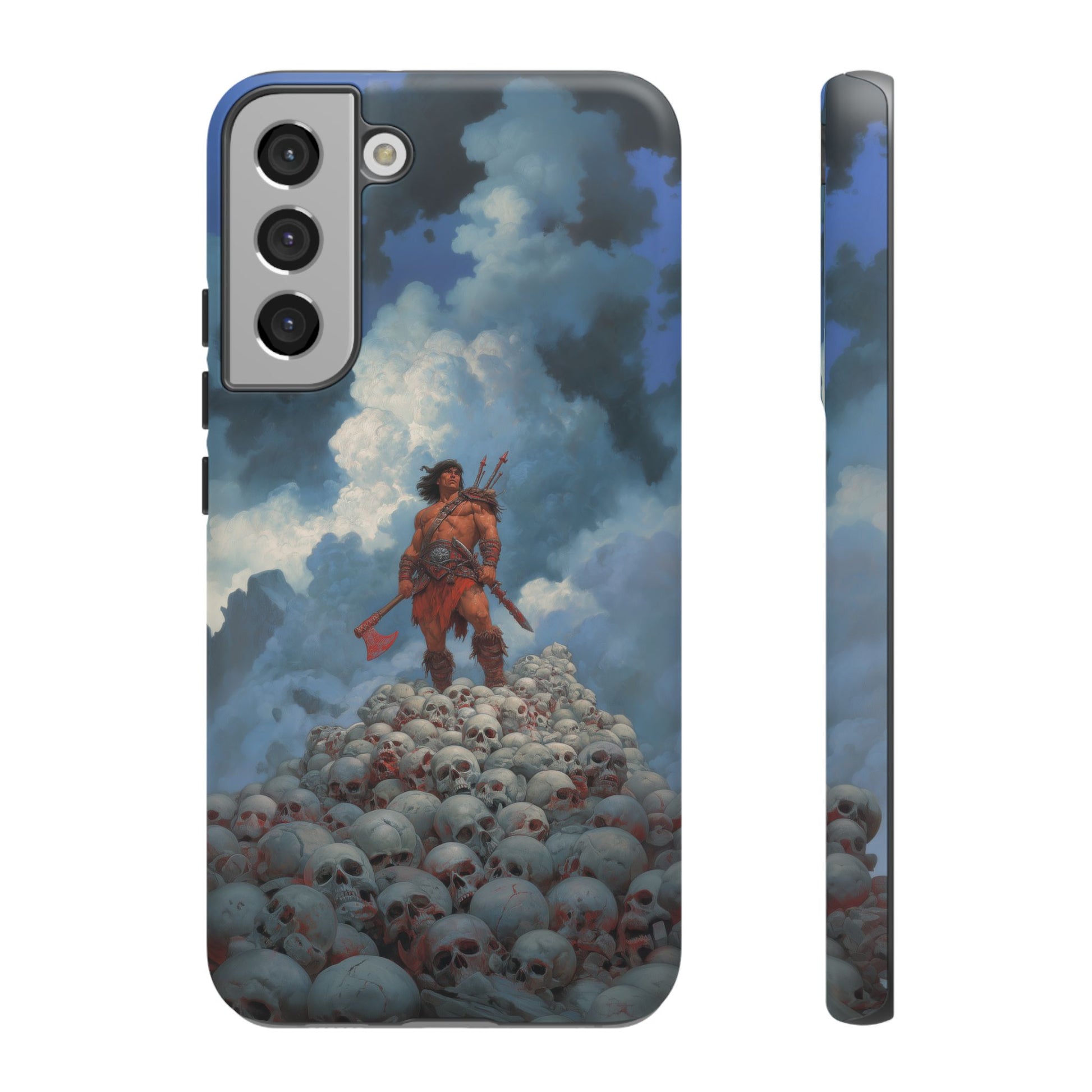 Barbarian Warrior Mountain of Skulls