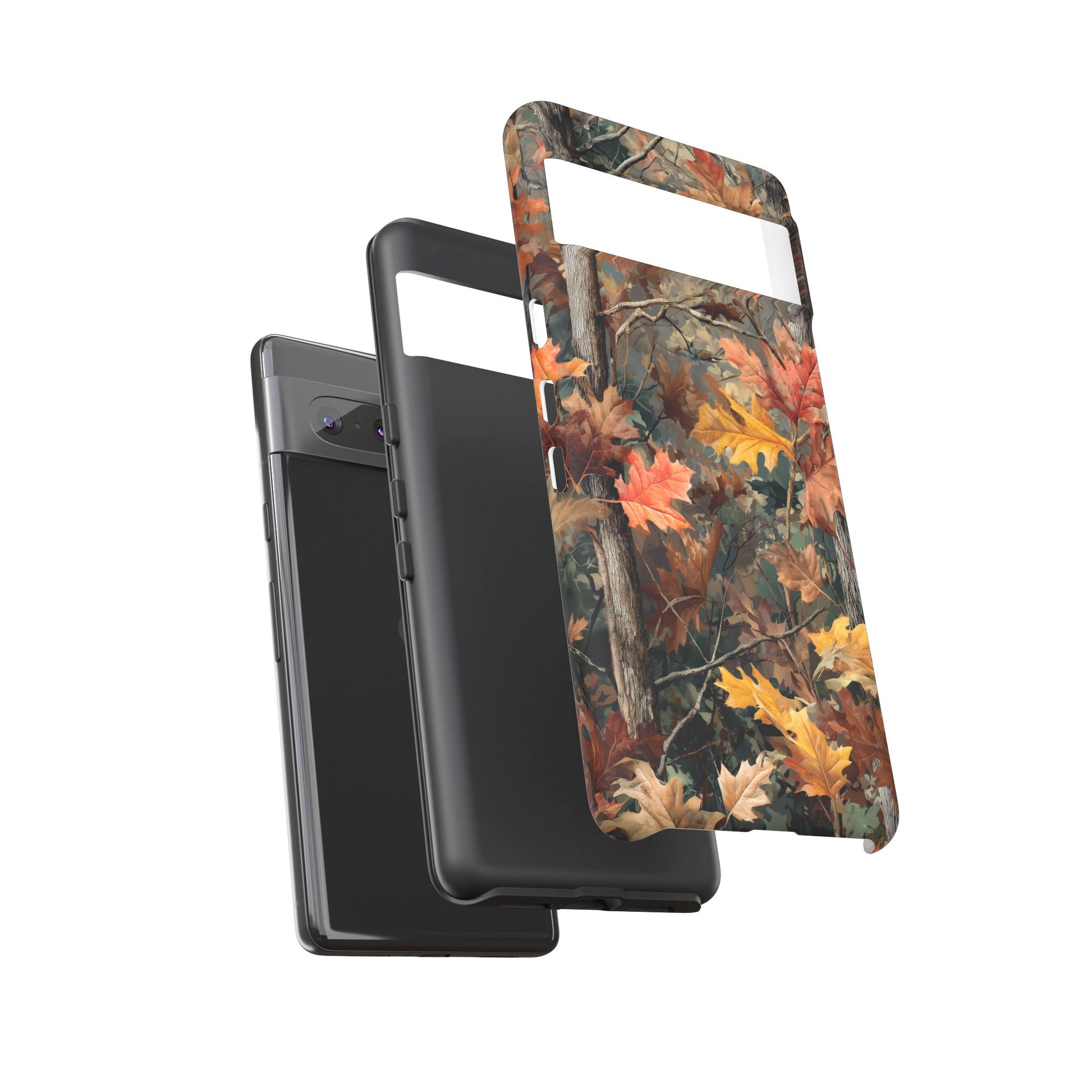 Autumn Forest Camouflage Orange Brown Leaves