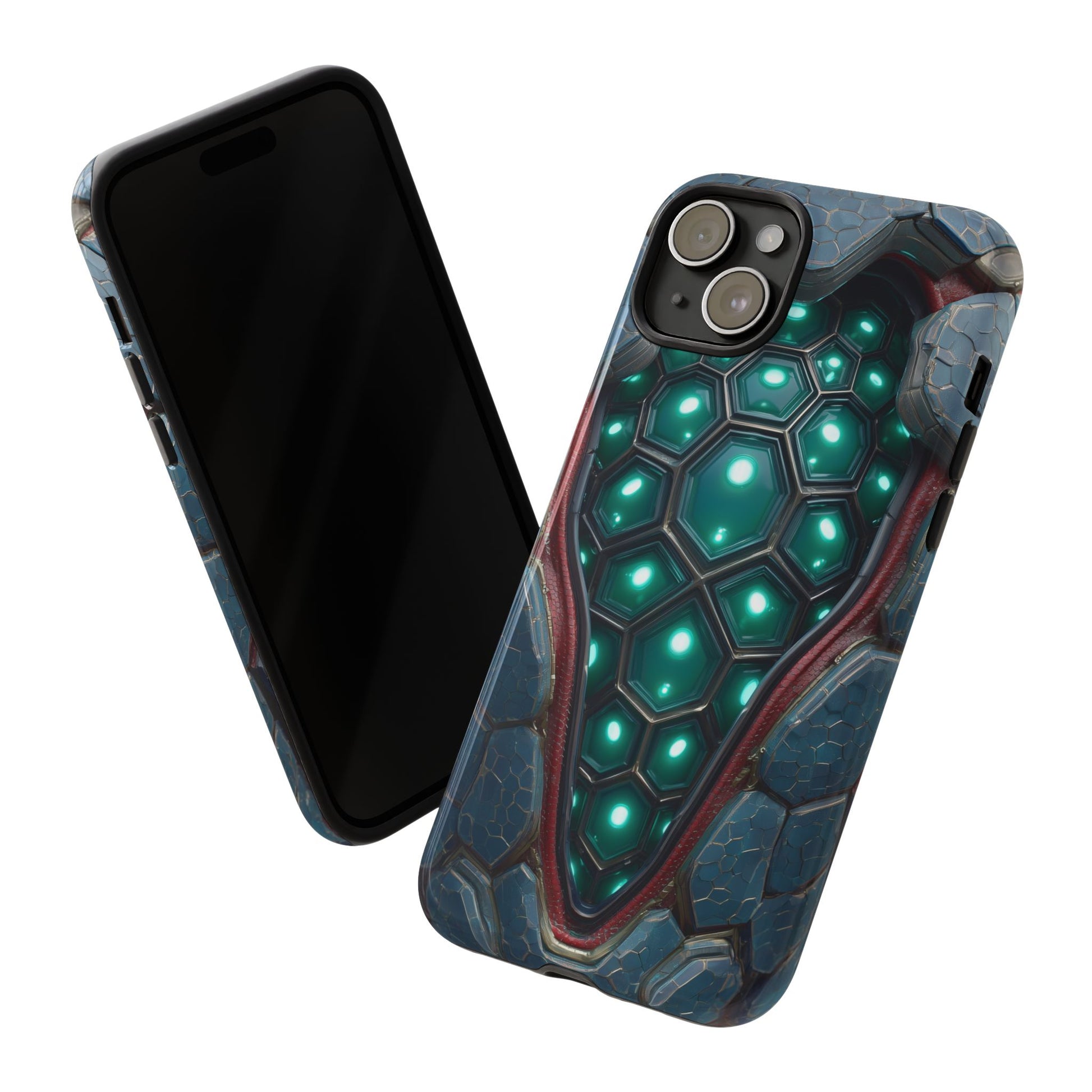 Alien Tech Hex Teal Gray Armor