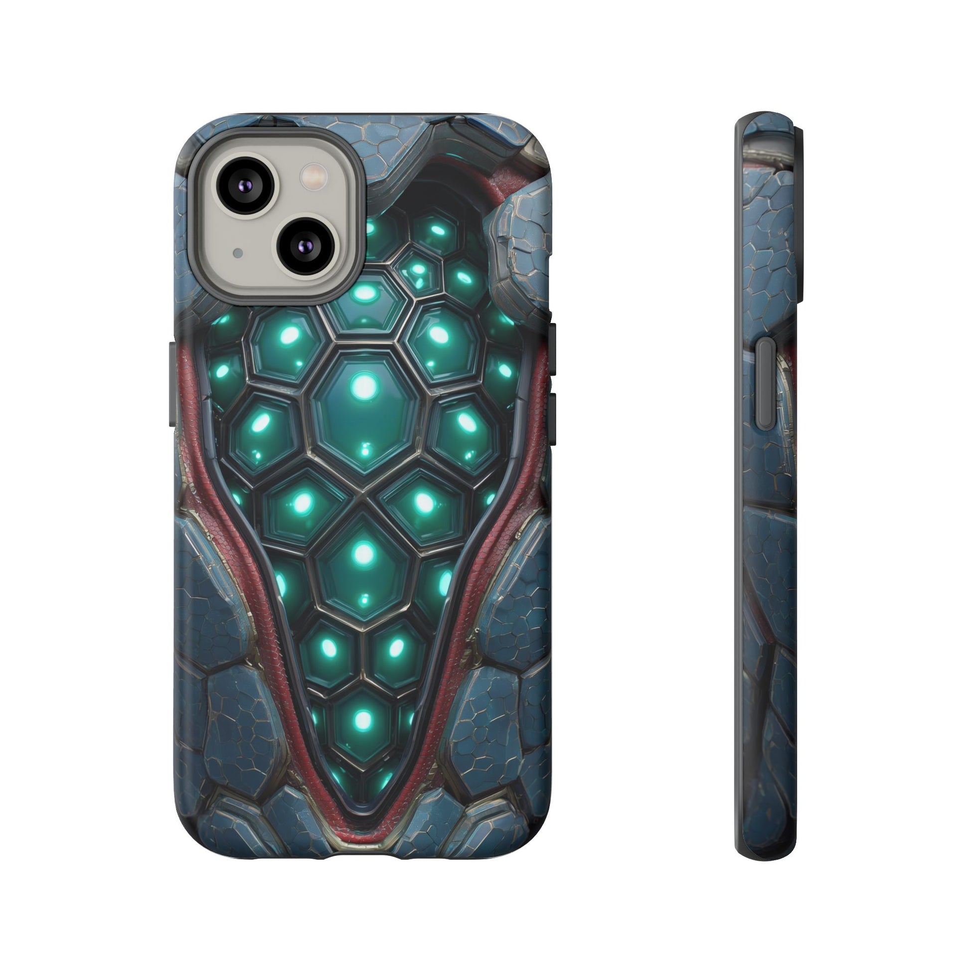 Alien Tech Hex Teal Gray Armor