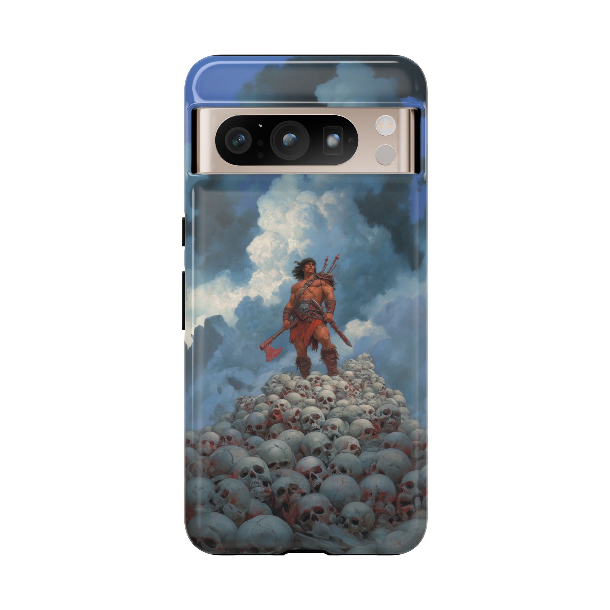 Barbarian Warrior Mountain of Skulls