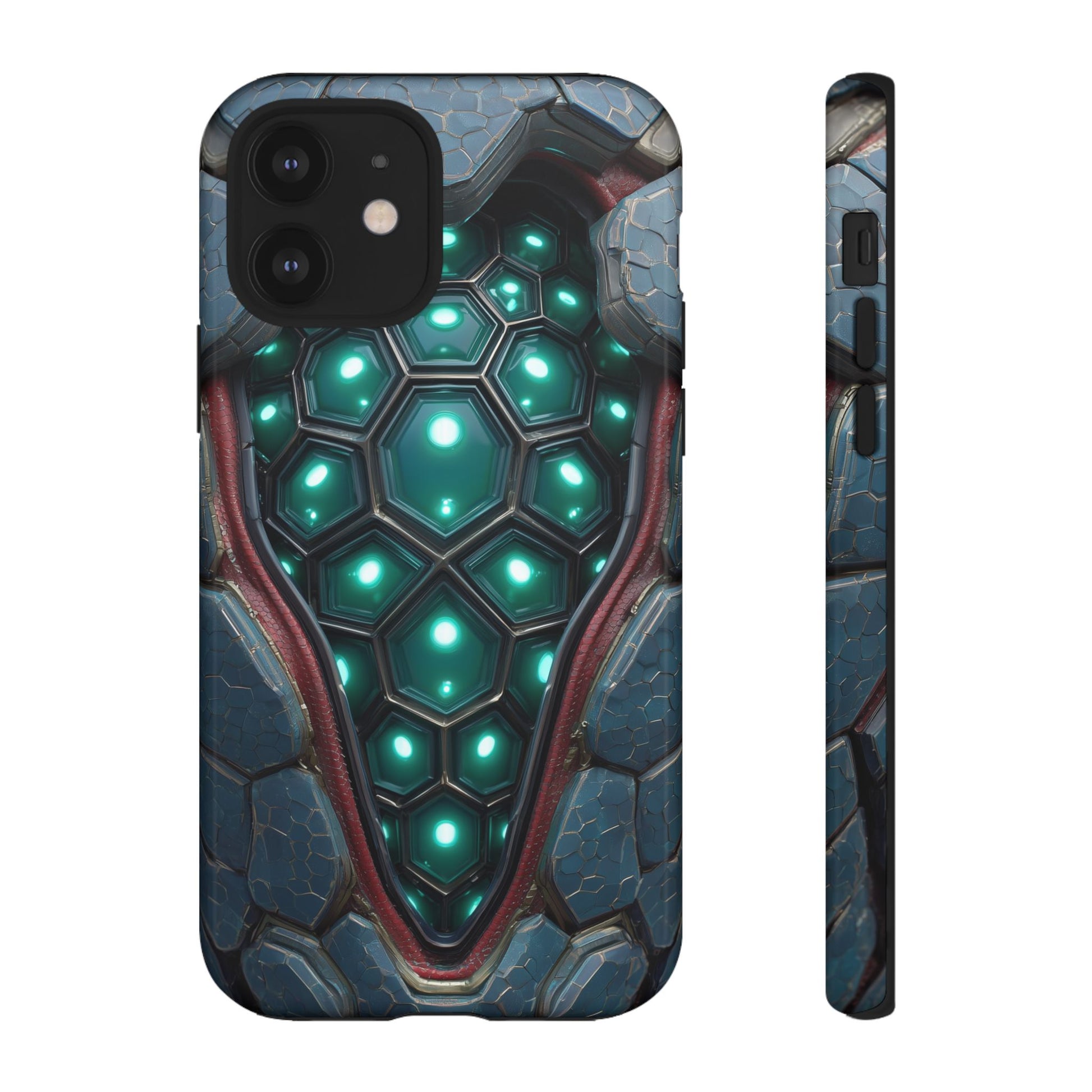 Alien Tech Hex Teal Gray Armor