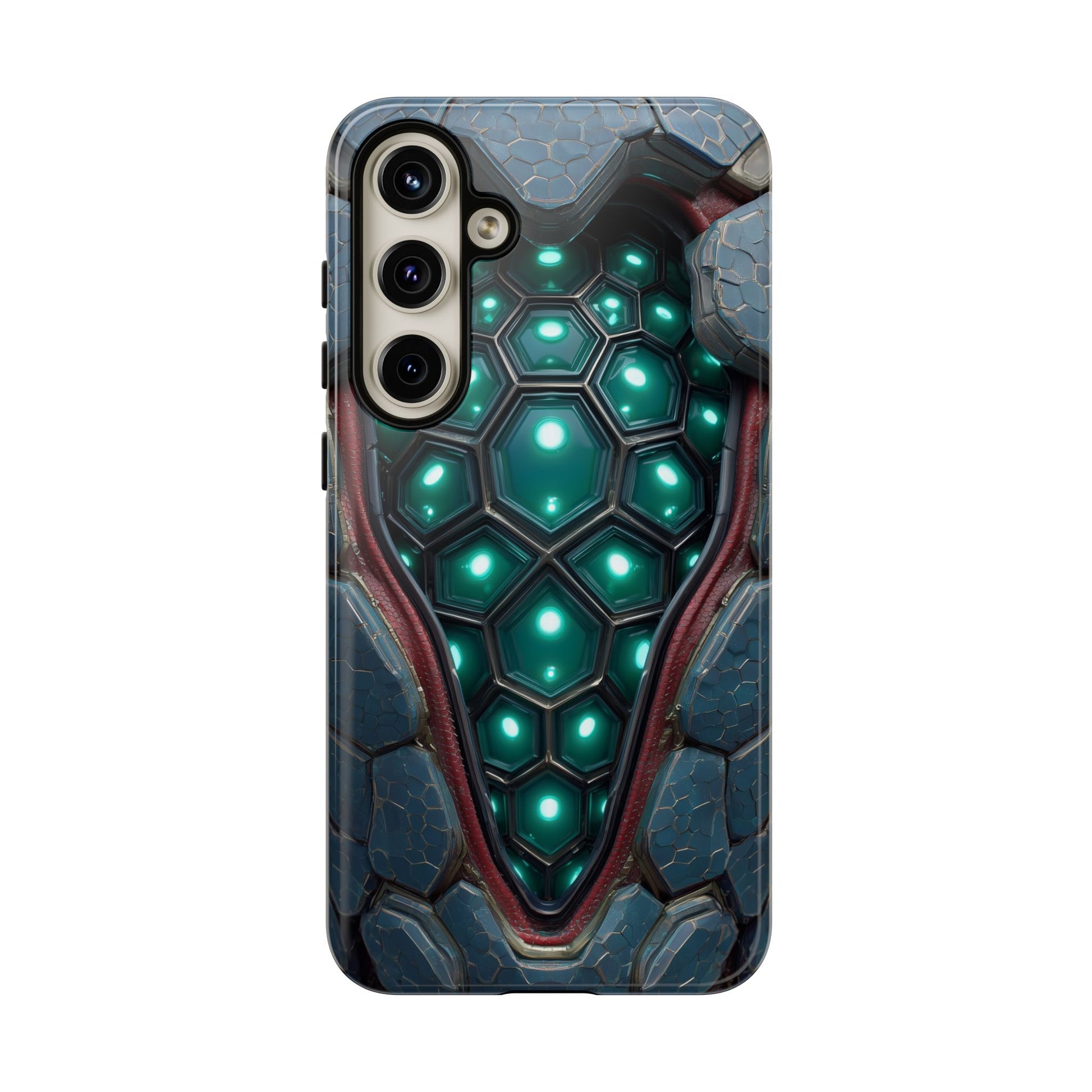 Alien Tech Hex Teal Gray Armor