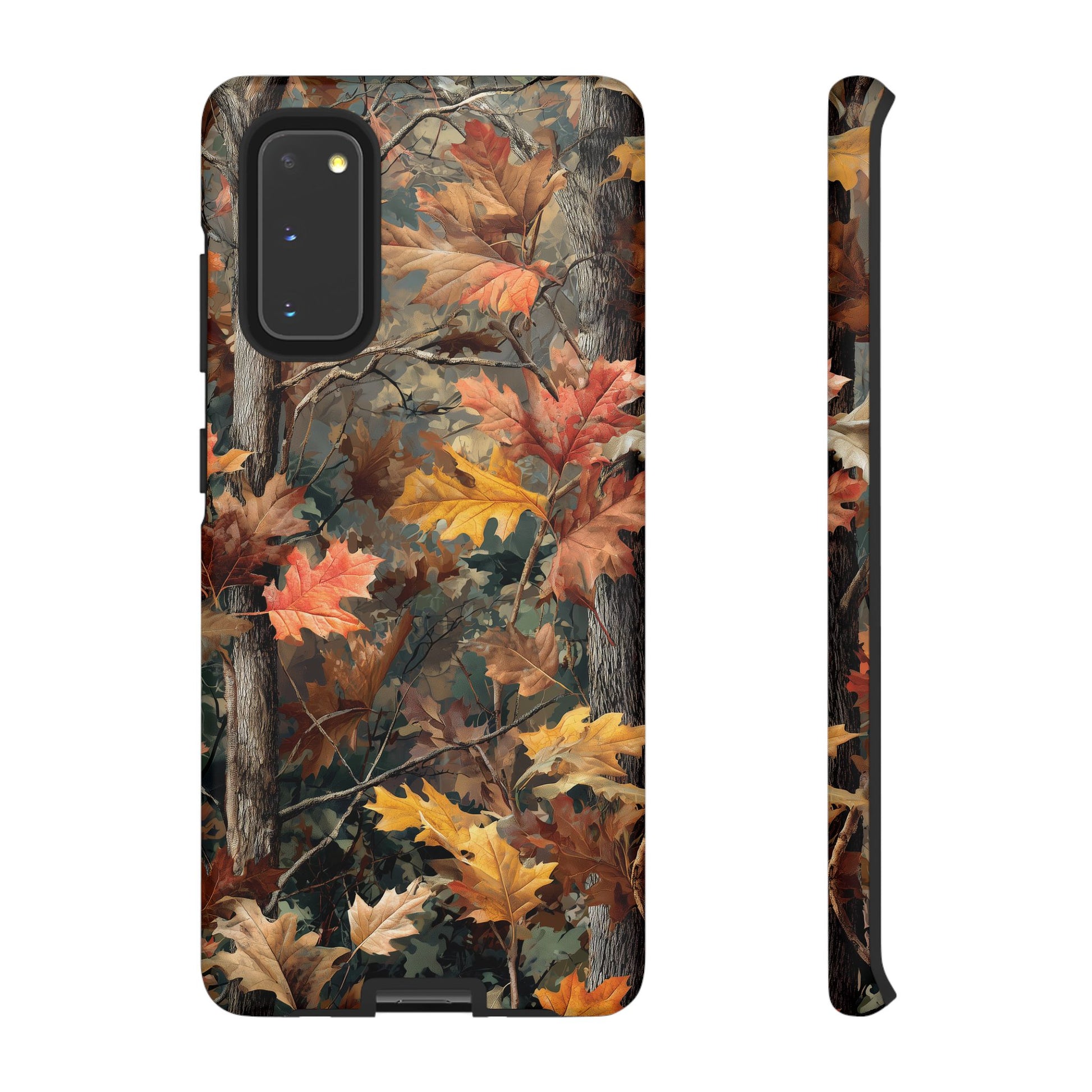 Autumn Forest Camouflage Orange Brown Leaves