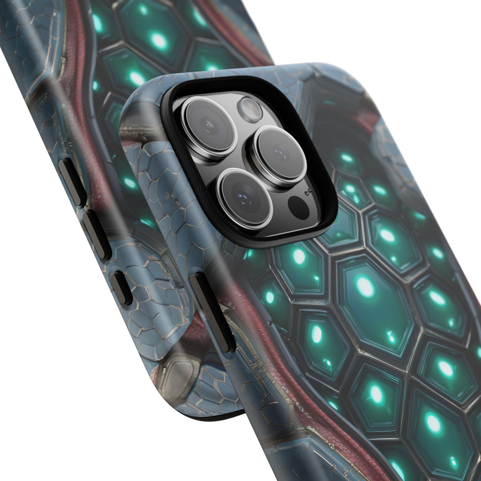 Alien Tech Hex Teal Gray Armor