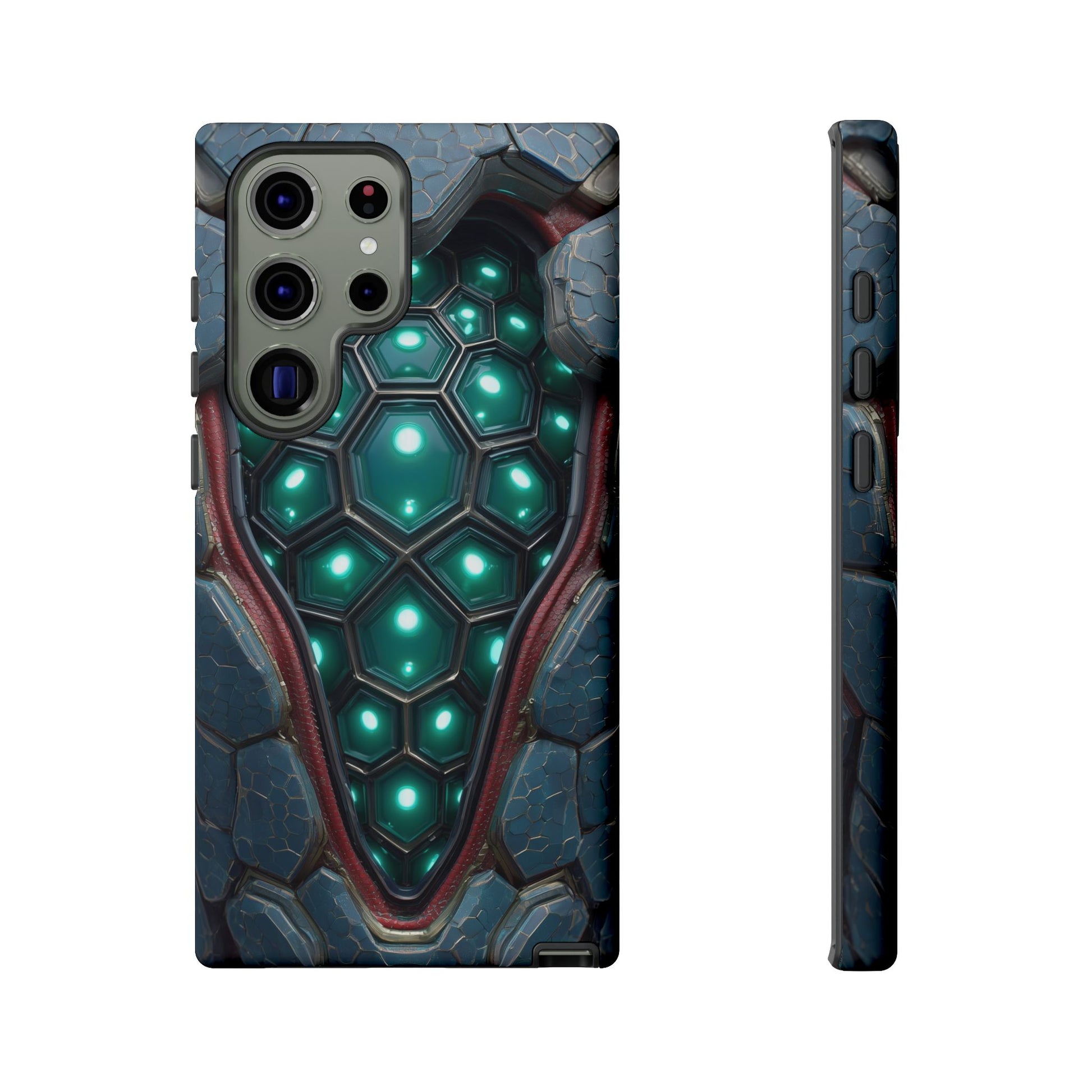 Alien Tech Hex Teal Gray Armor