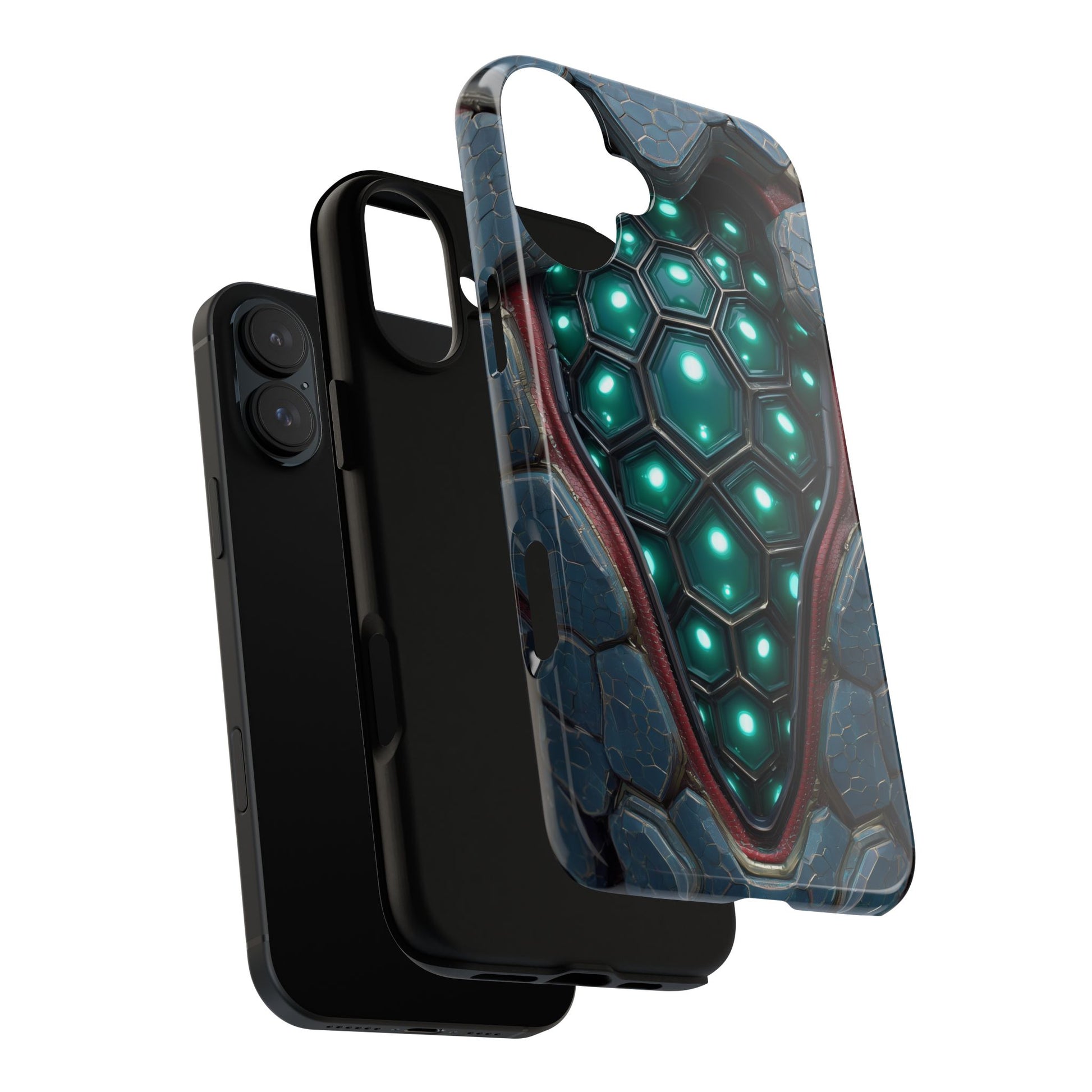 Alien Tech Hex Teal Gray Armor