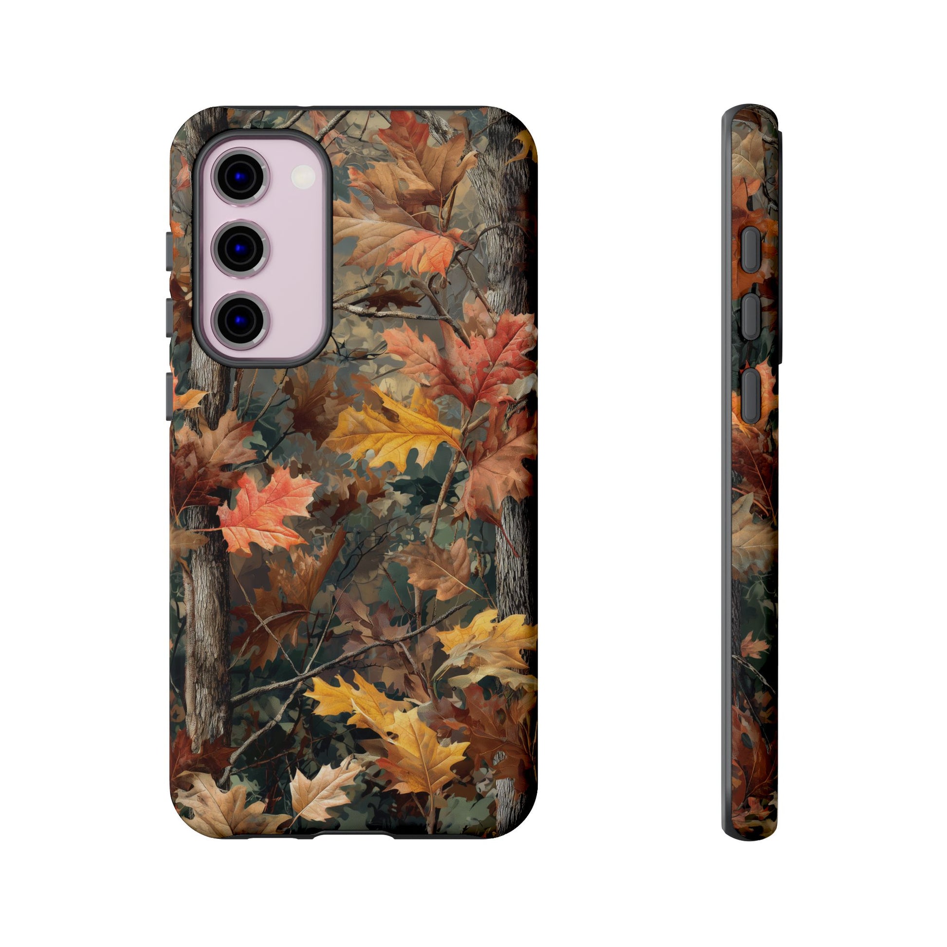 Autumn Forest Camouflage Orange Brown Leaves