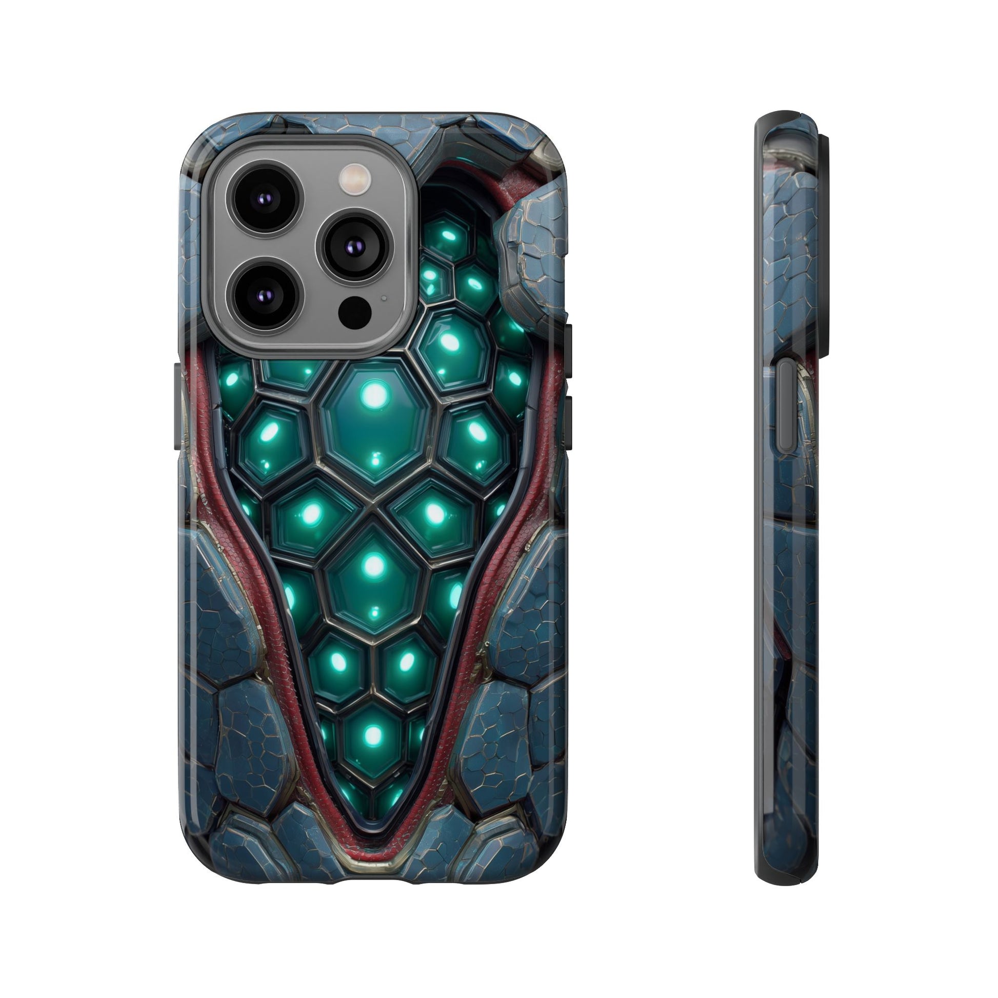 Alien Tech Hex Teal Gray Armor